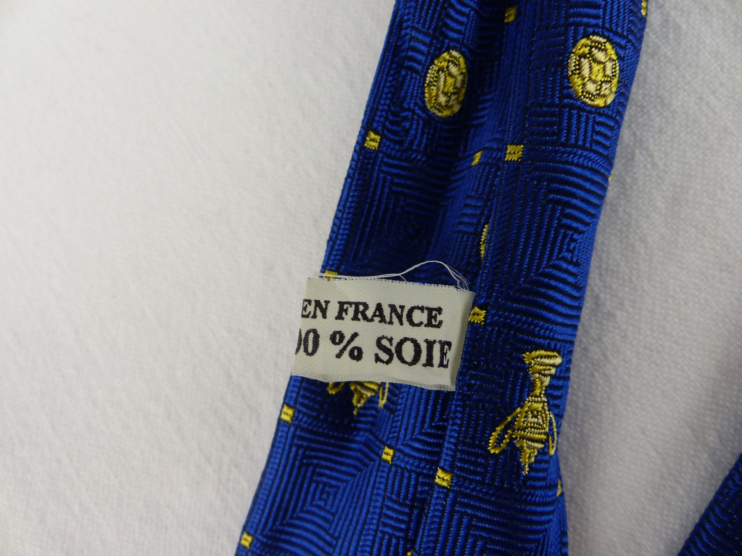 Lot de 3 cravates collector officielles de la Fédération Française de Football en soie - Photo 15