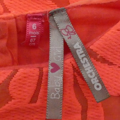 Robe rose imprimée - Fille - ORCHESTRA - Taille 6 Mois - Photo 3