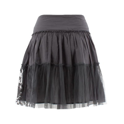 Jupe grise à volants - Femme - Promod - Taille 40 - Photo 1
