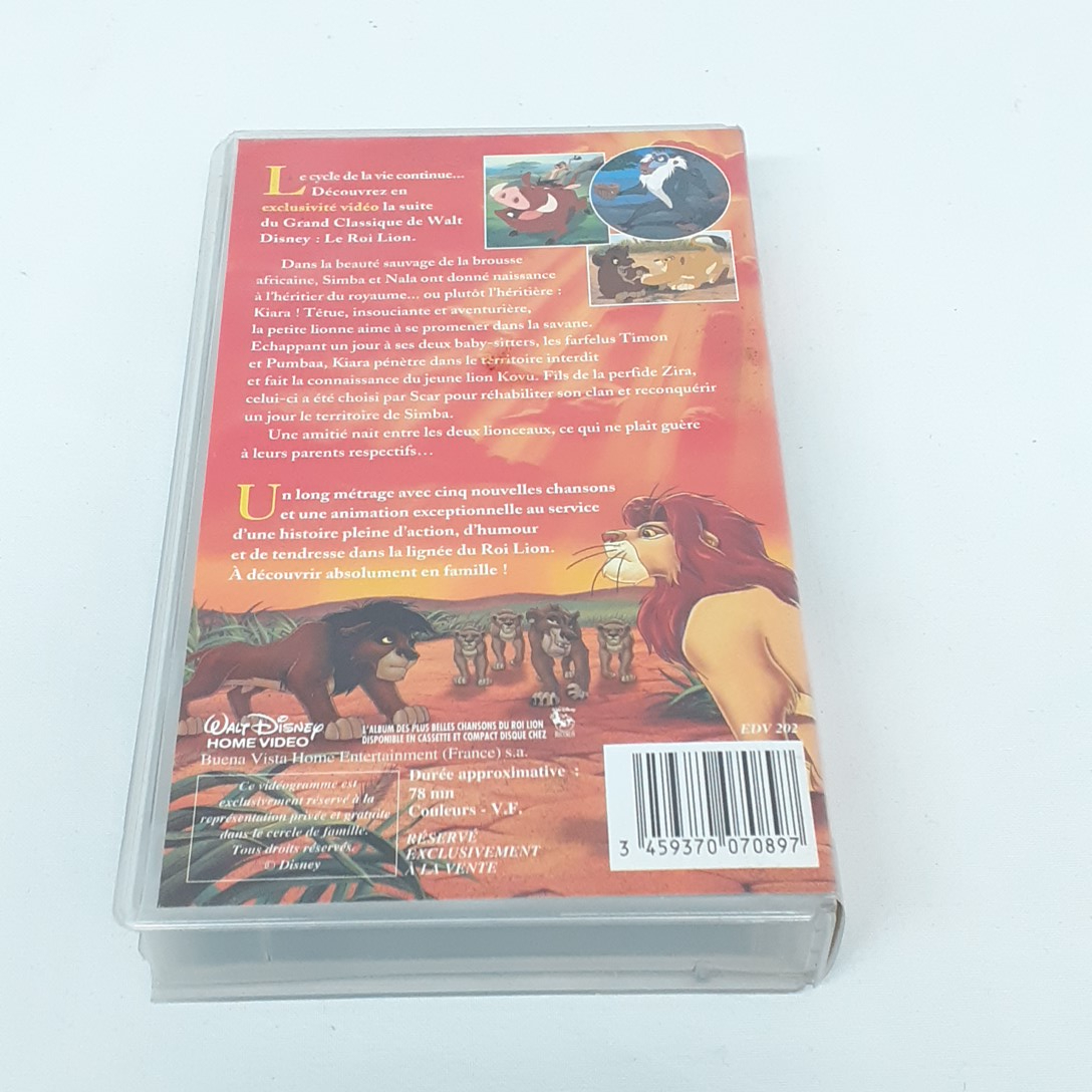 Le roi lion II - bande cassette vhs walt disney État correct - Vue 3 - 