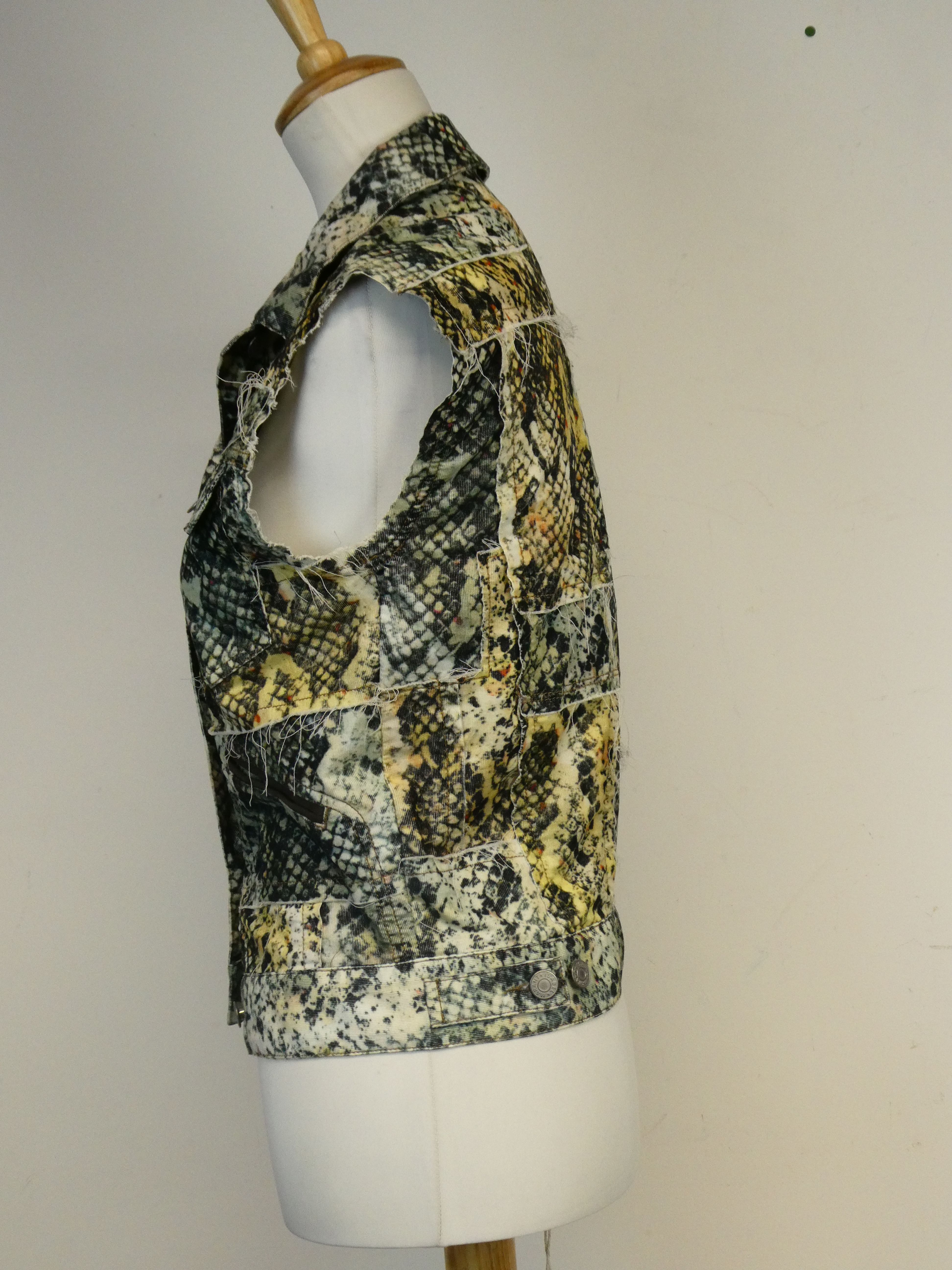 Isabel Marant gilet sans manches à motif - Taille M - Photo 3