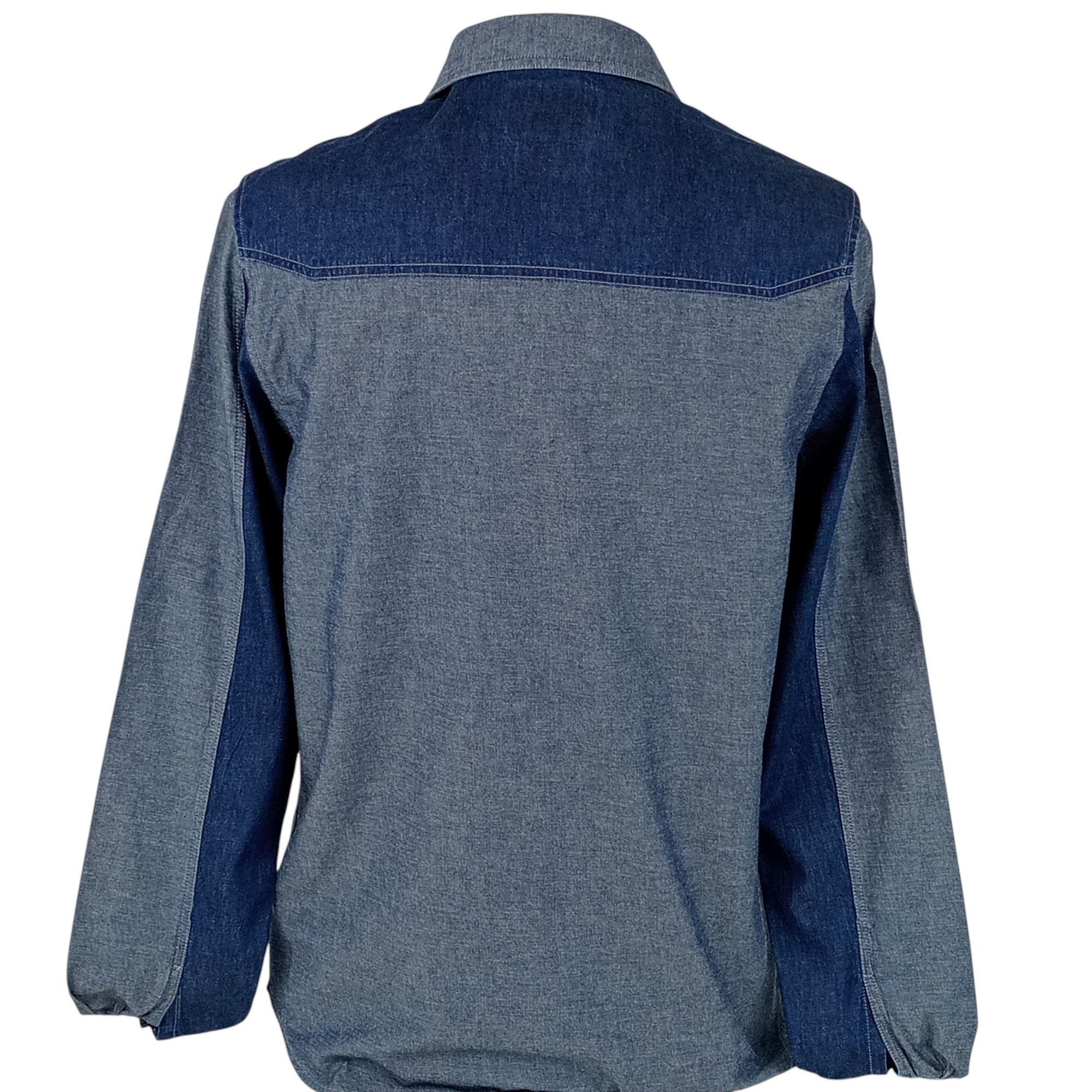 Voir photo 2 de Chemise - homme - marque Aigle - manches longues - couleur bleu marine - taille M (40) Chemise - homme - marque Aigle - manches longues - couleur bleu marine - taille M (40) - Vue 2 -
