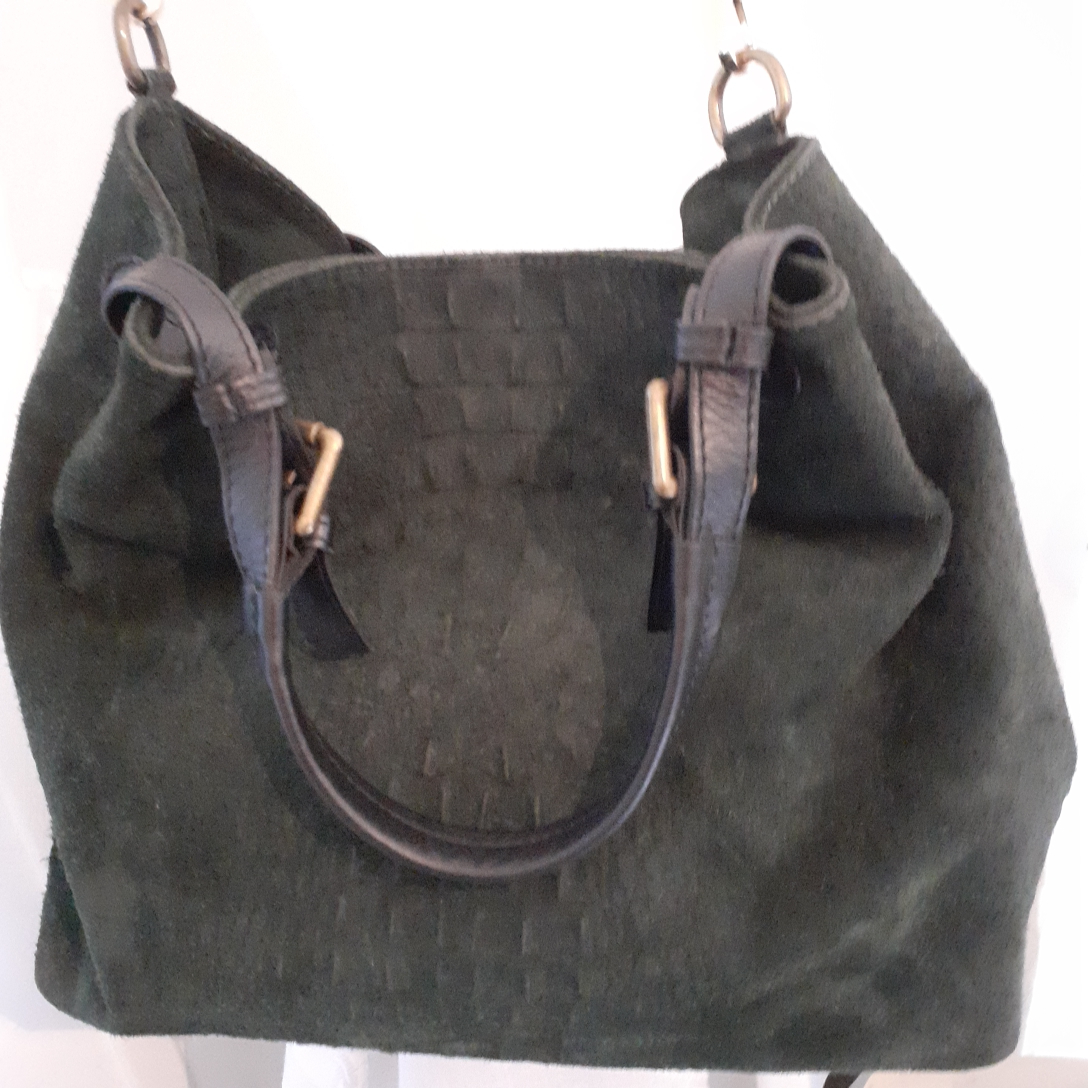 Texto - Sac vert bouteille - Très bon état - Photo 3