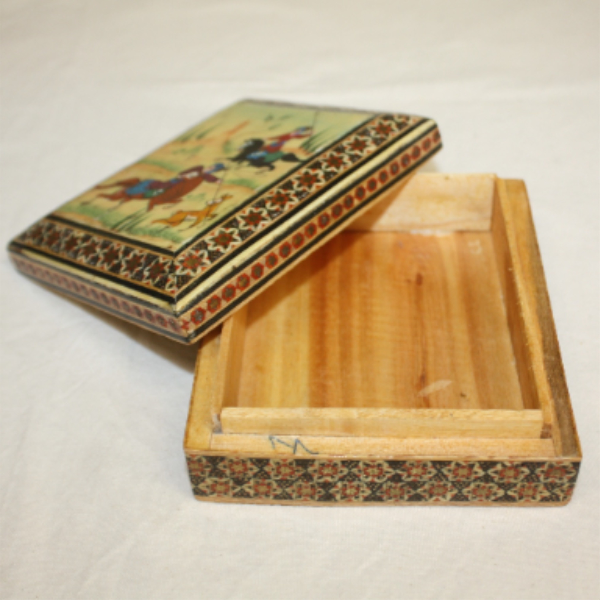 Boîte Khatam indo - persane vintage bois - Photo 3