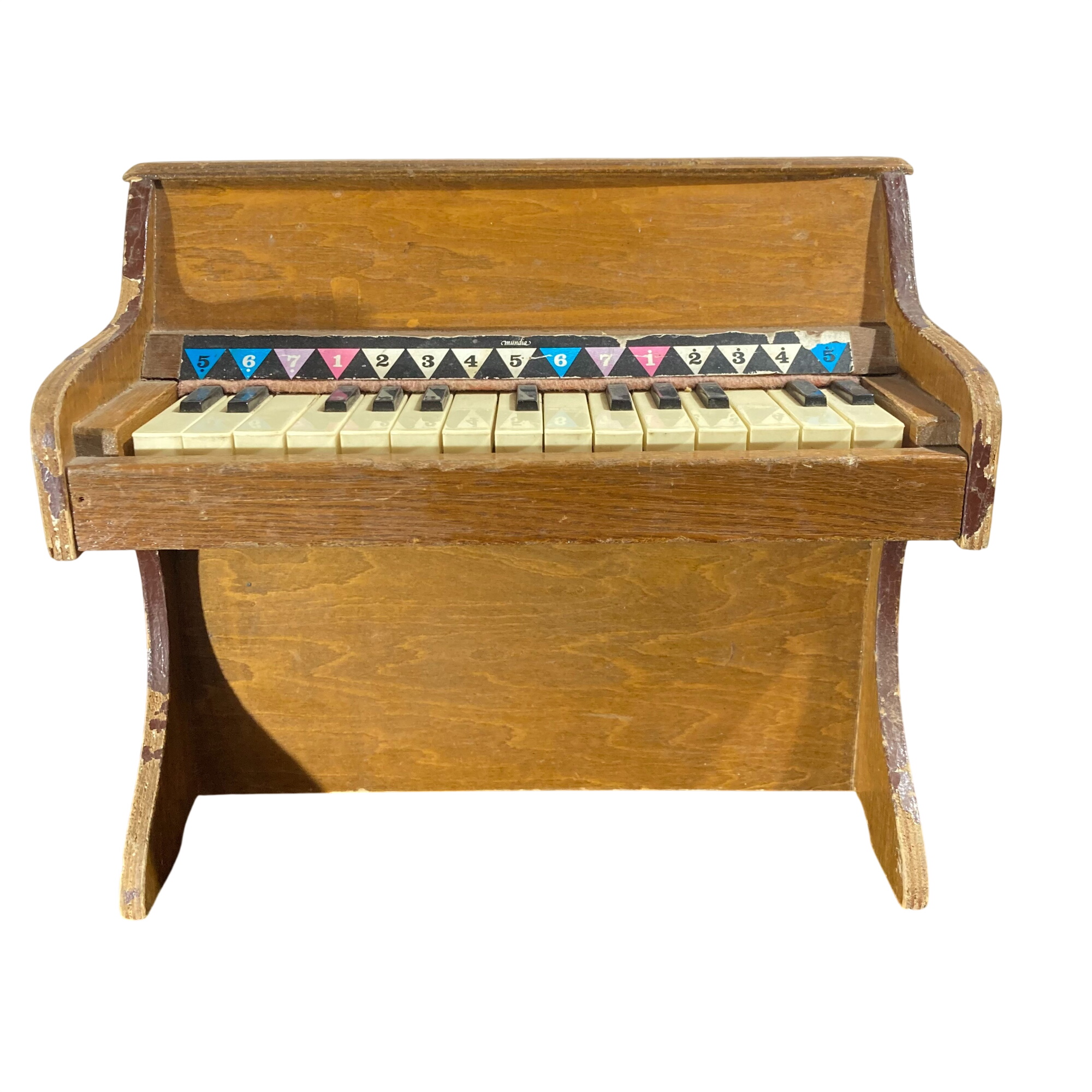Acheter Piano-jouet Vintage en bois Mundia - Charme de l'ancien Bon état - 28,00 € Piano-jouet Vintage en bois Mundia - Charme de l'ancien Bon état - reconditionné disponible sur Label Emmaüs
