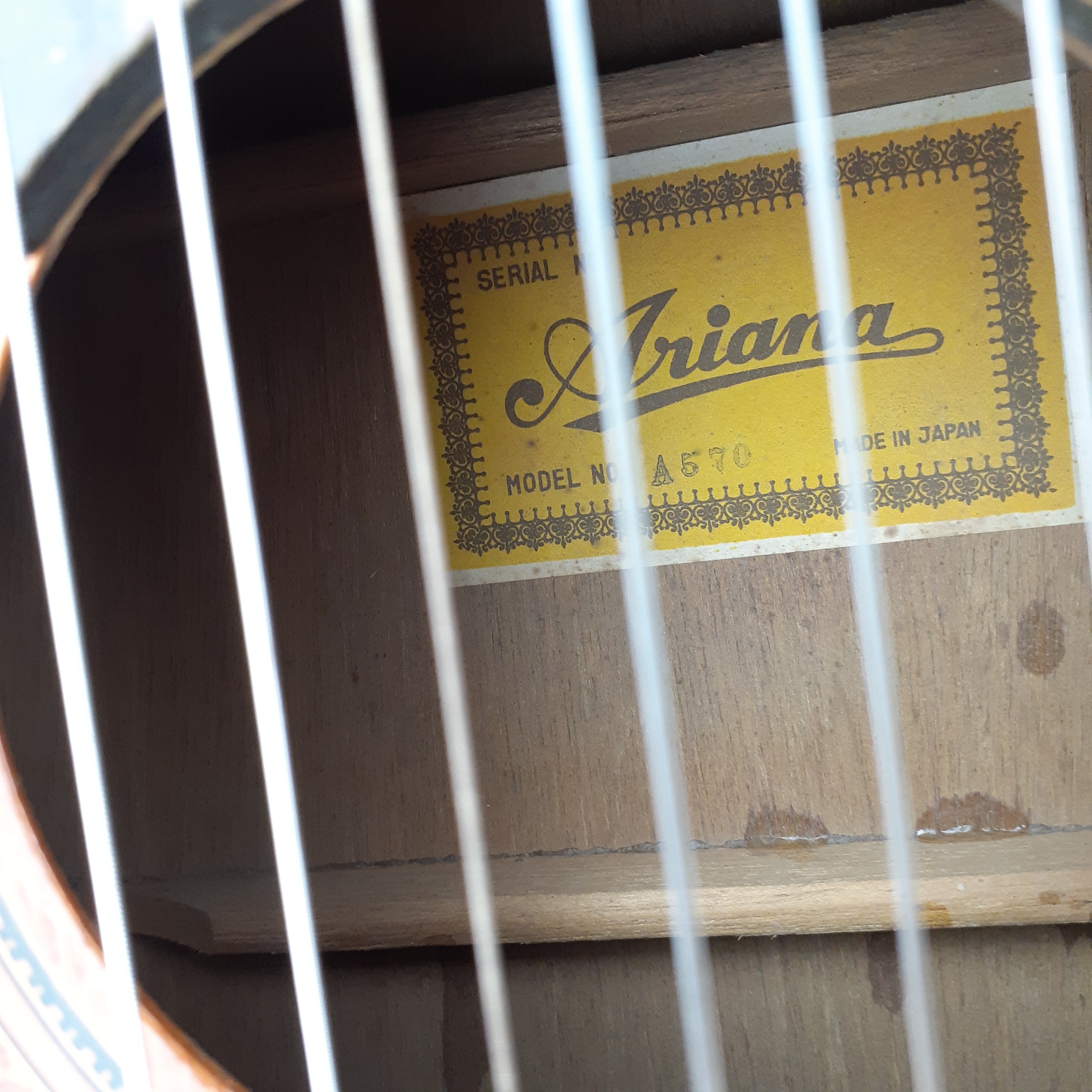 Guitare acoustique ARIANA  - Vue 9 - 