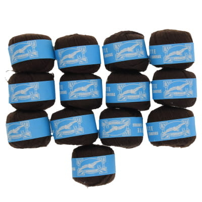 Lot de 13 pelotes de laine marron - A LA MOUETTE - 8 g par pelote - Photo 1