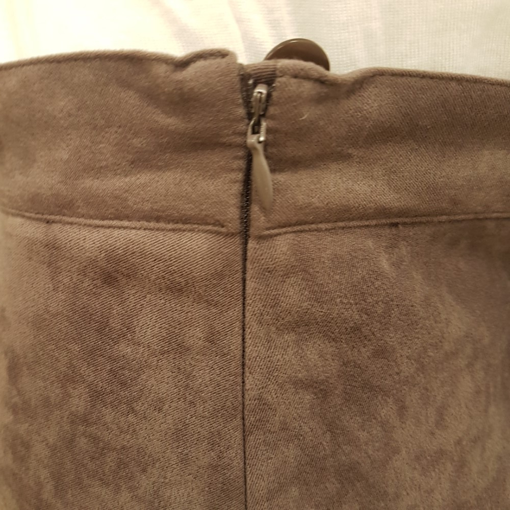 Jupe de fêtes à volants marron glacé - CELAIA - taille 42 - Photo 5