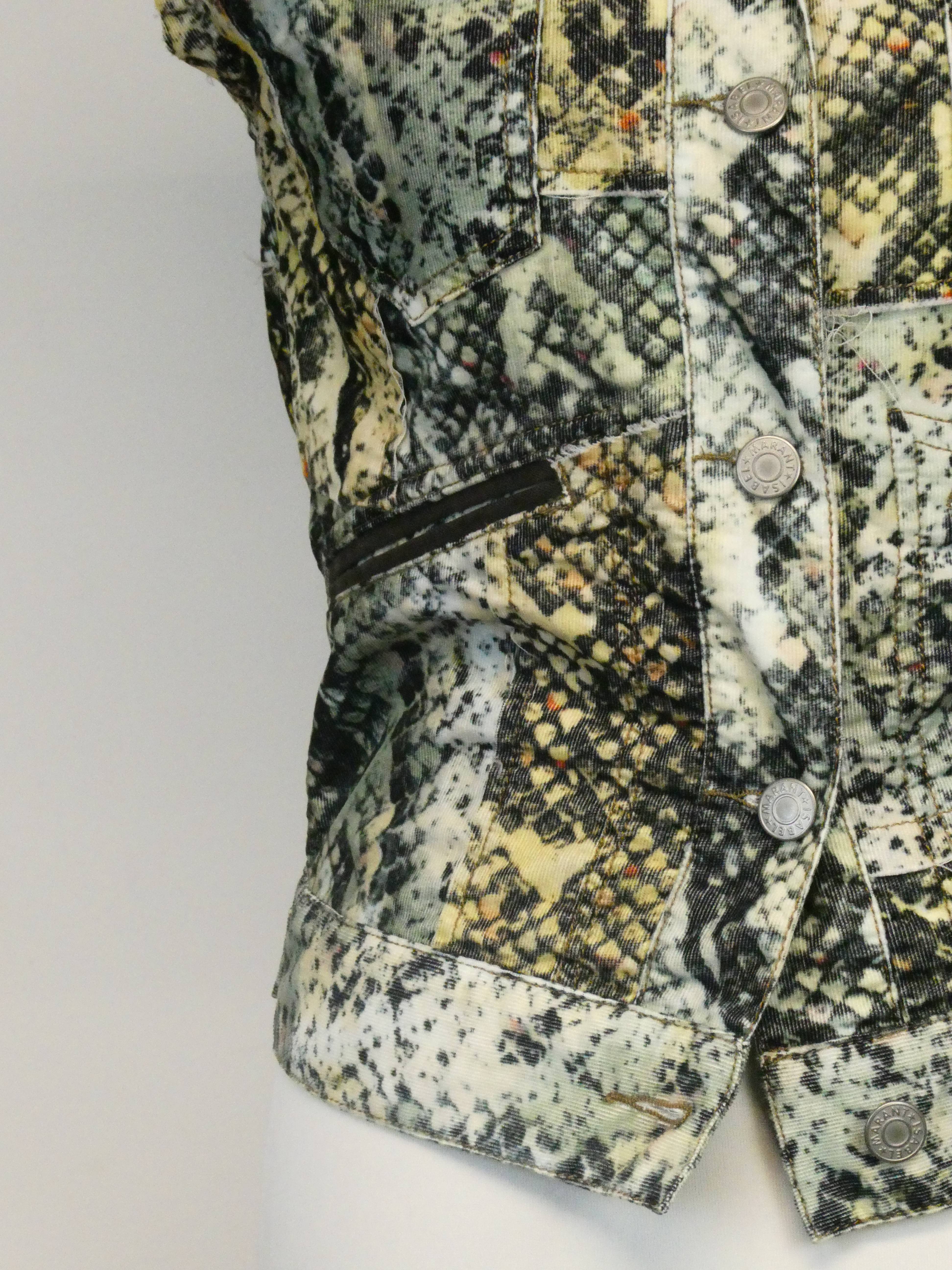 Isabel Marant gilet sans manches à motif - Taille M - Photo 5