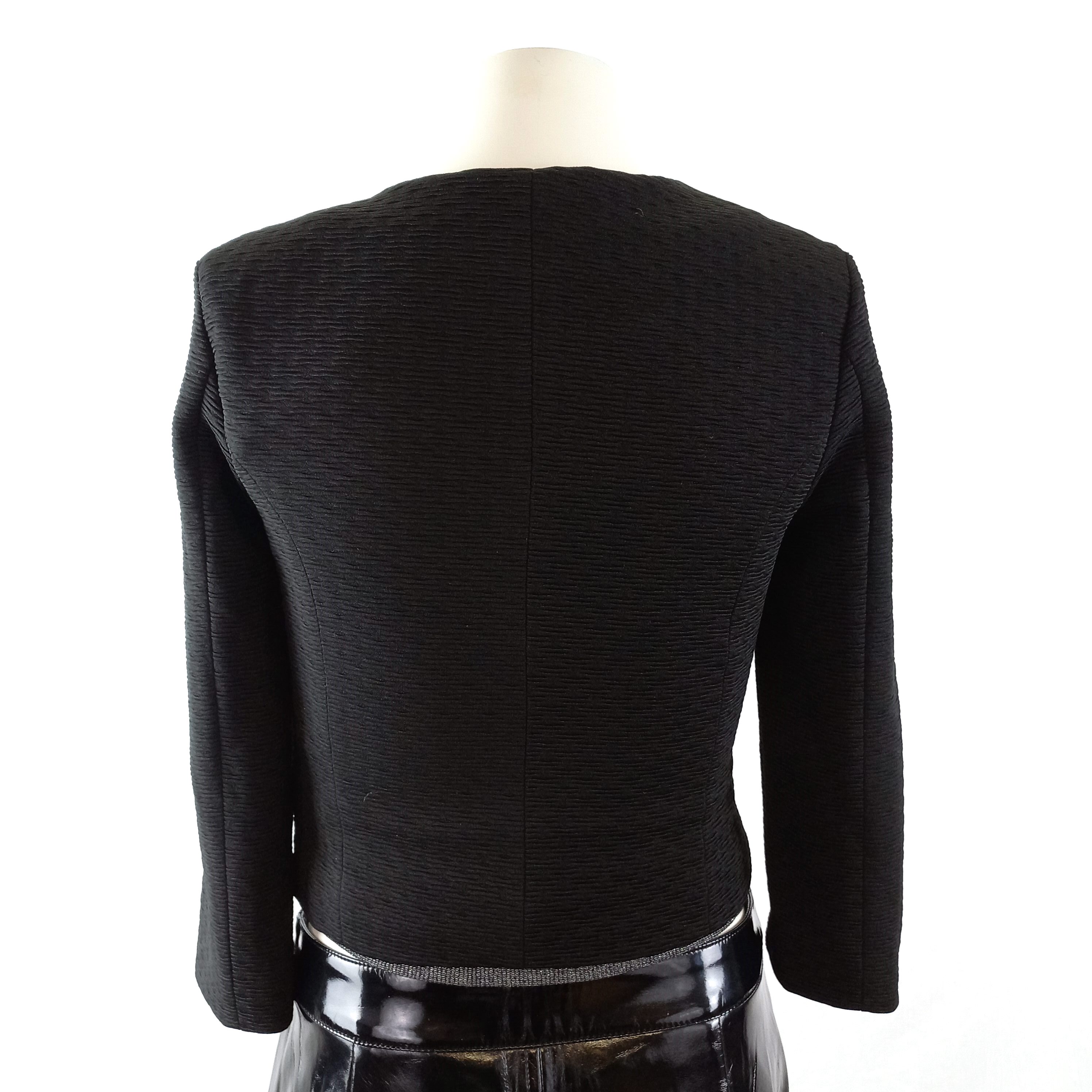 Voir photo 4 de Veste courte style boléro, noire, manches 3/4 - Phard - T.XS Veste courte style boléro, noire, manches 3/4 - Phard - T.XS - Vue 4 -