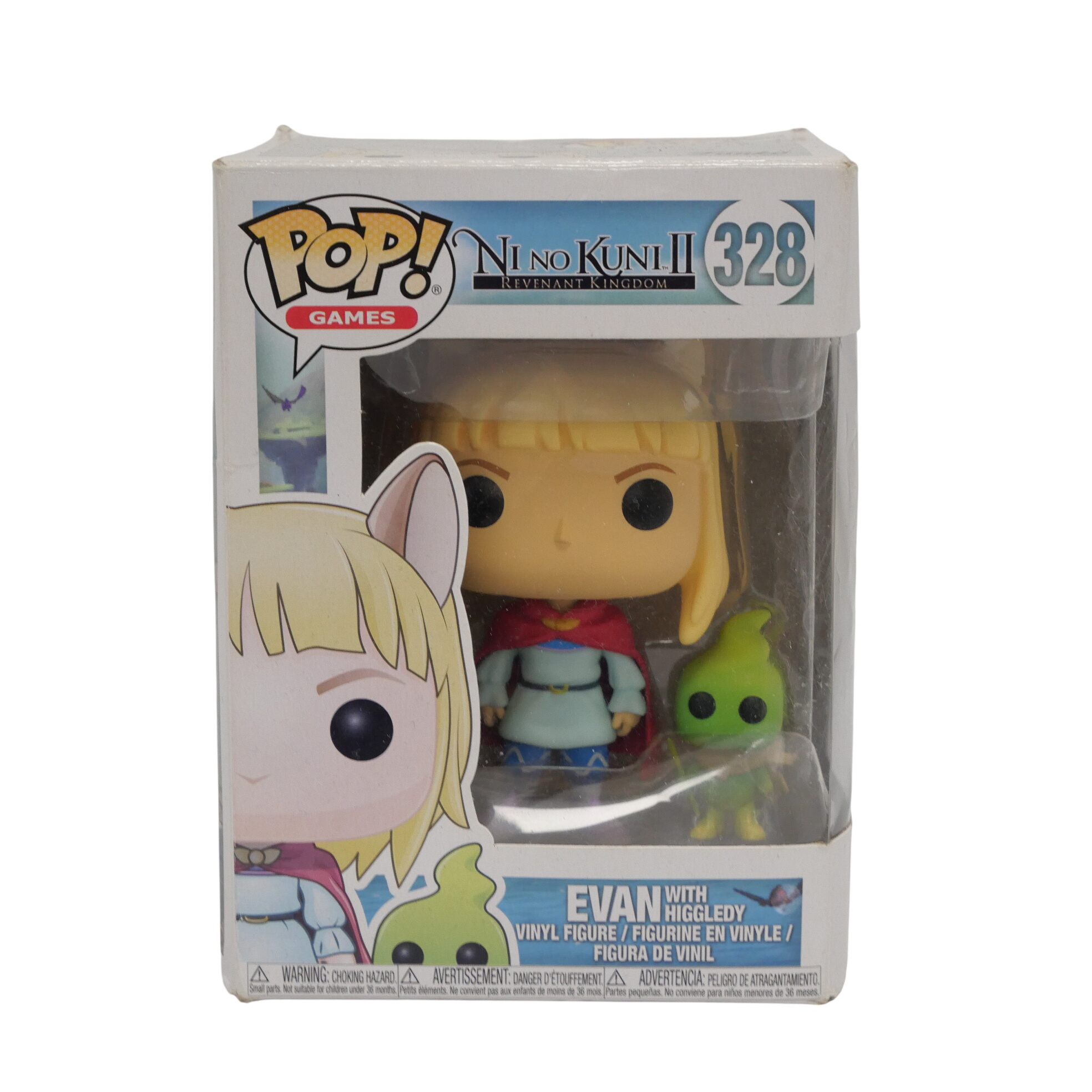 Figurine Funko POP ! #328 - Evan avec Higgledy - Ni No Kuni (Vaulted) Bon état -  reconditionné disponible sur Label Emmaüs