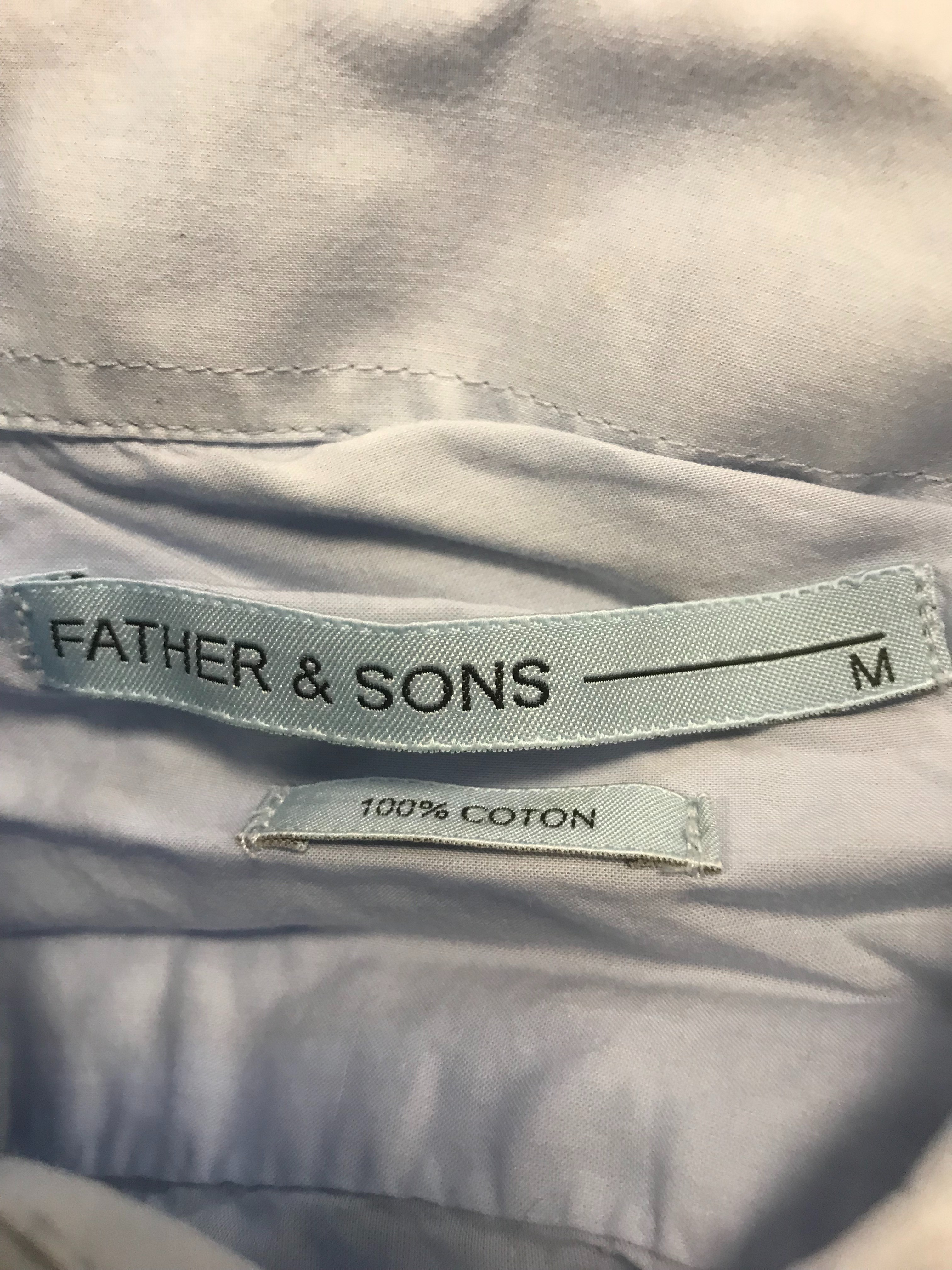 Chemise bleue - Father & Sons - M - Très bon état - Photo 4