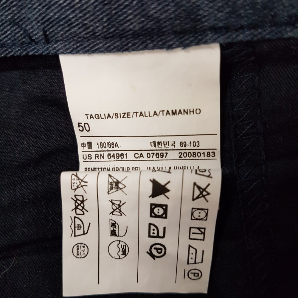 Pantalon bleu chiné - BENETTON - Taille 46 ESTIMÉE  - Vue 6 - 