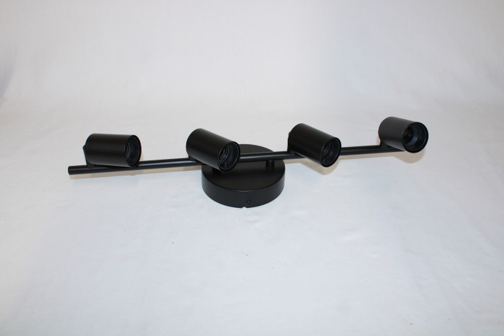 Applique murale noire- 4 spots orientables - Photo 1
