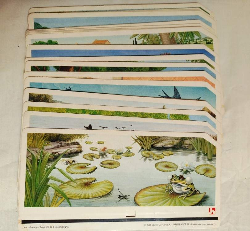 Jeu -Racontimage-Nathan-Imagier sonore-Vintage-Fonctionnel-Complet-1990  - Vue 5 - 