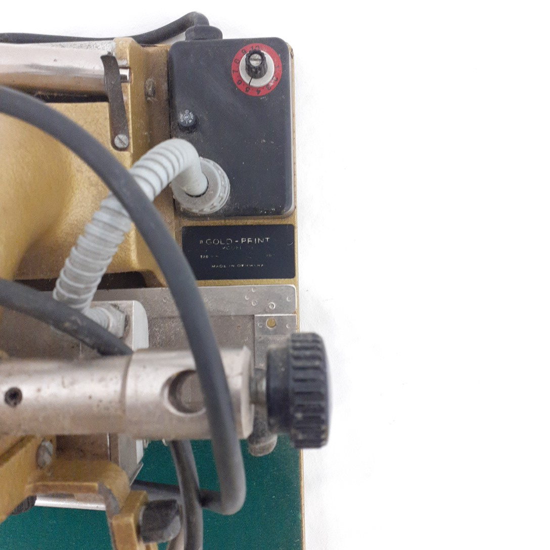 Imprimante vintage à chaud gold print - Bon état - Photo 3