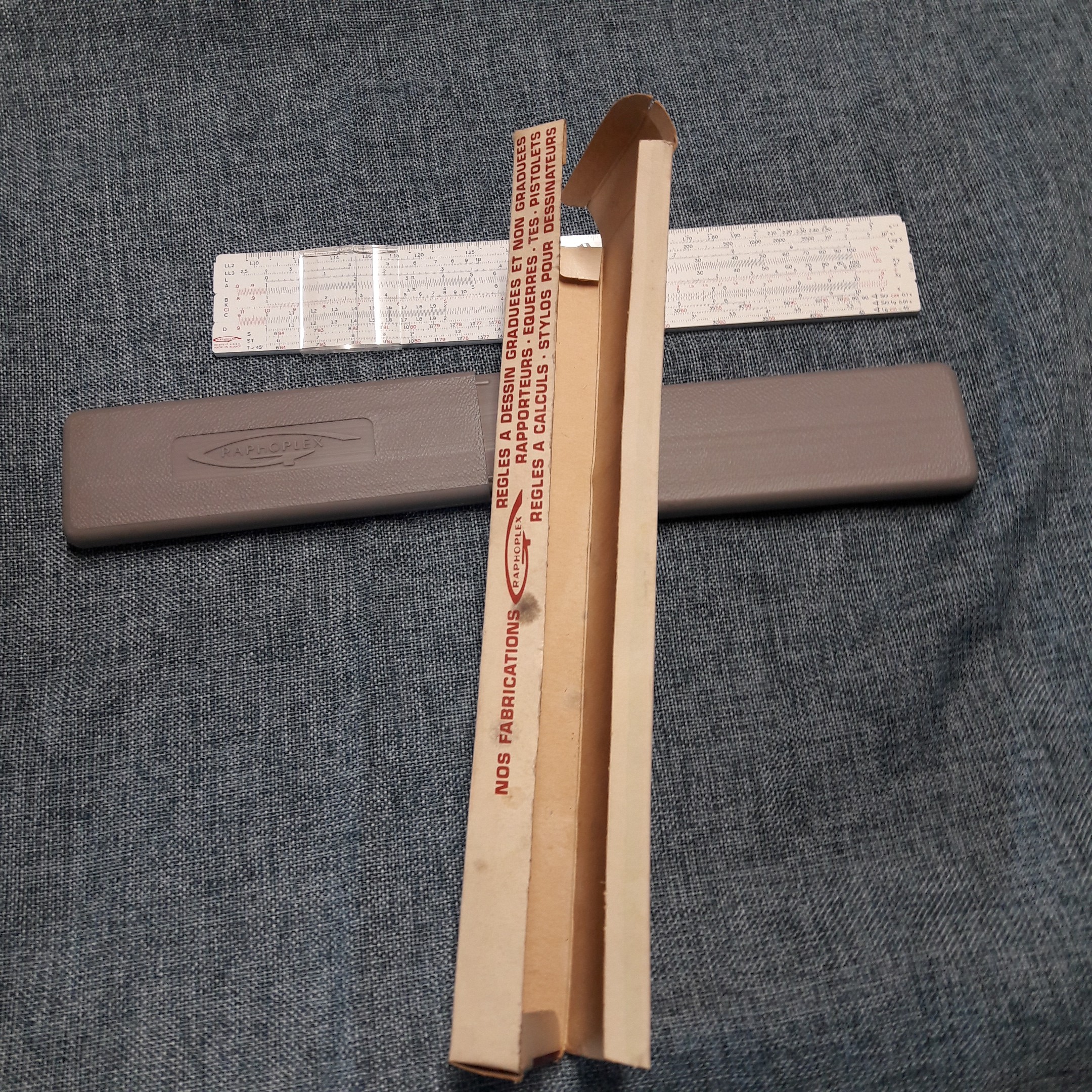 Graphoplex lot de 2 règles à calcul Bon état - Vue 2 - 