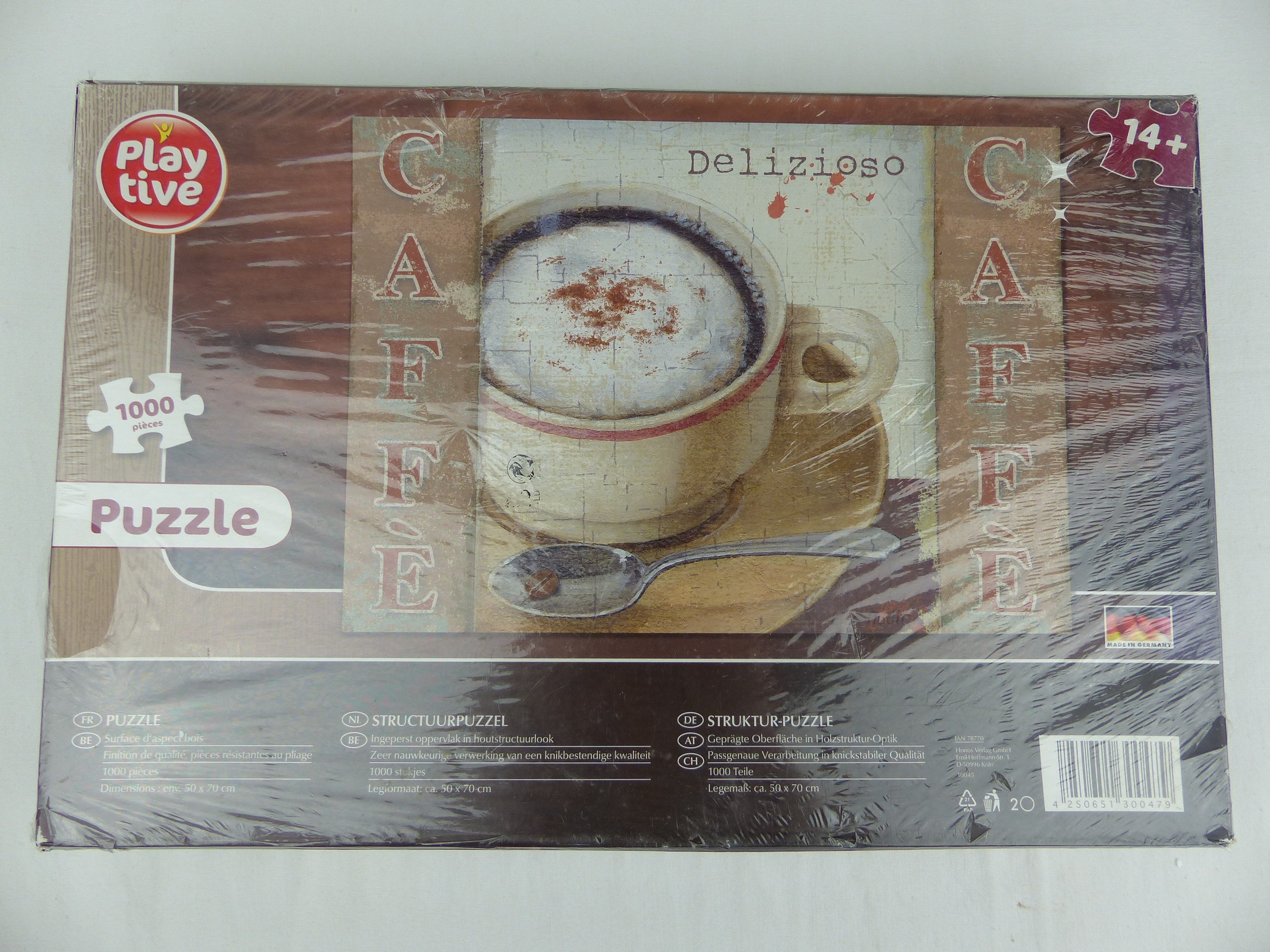 Puzzle 1000 pièces Café “Delizioso” Playtive – Neuf sous blister – 50x70 cm Comme neuf - Vue 2 - 