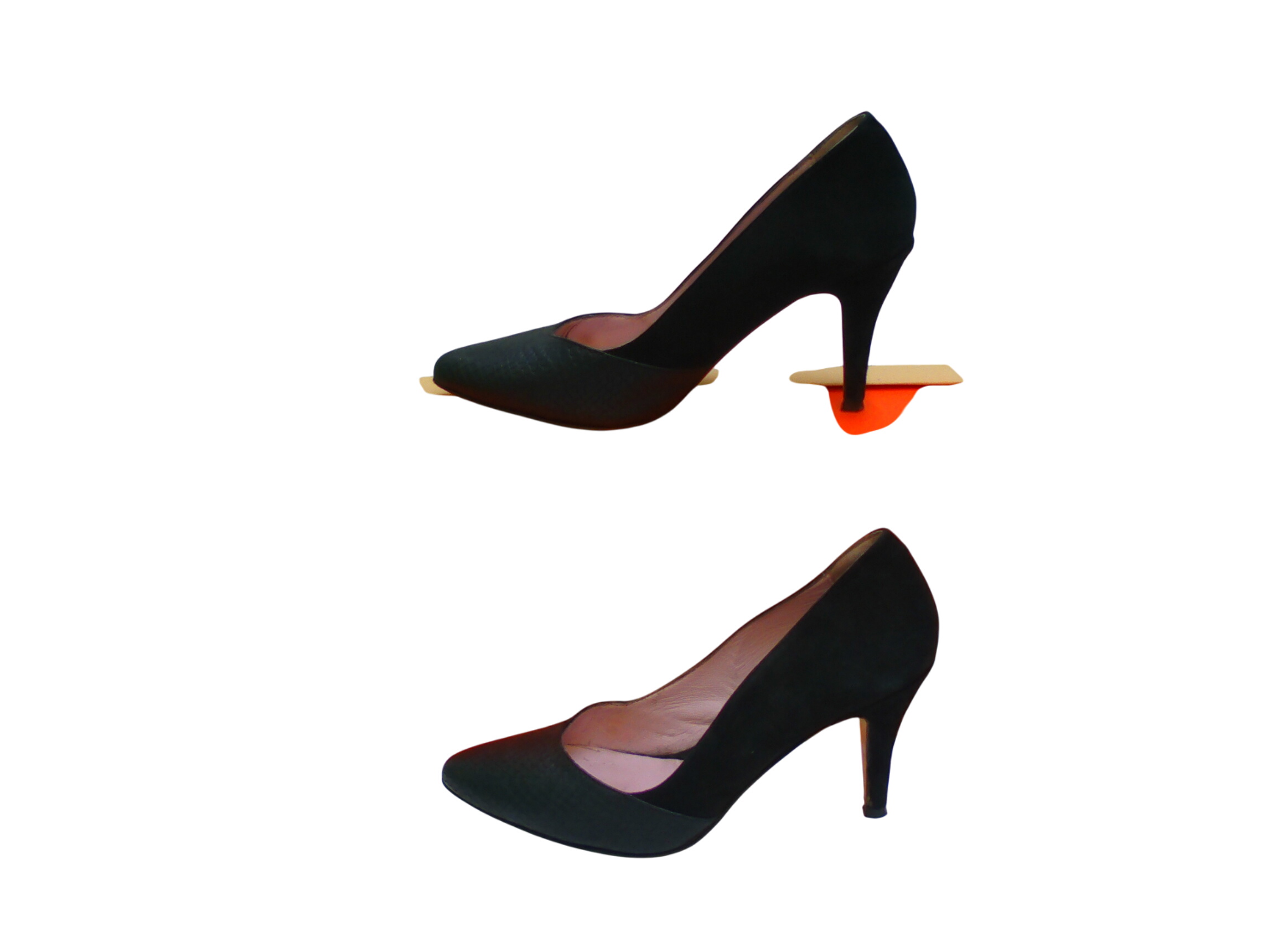 Chaussures effet peau crocodile et Dain , Taille 40 - coralie masson - Modalova
