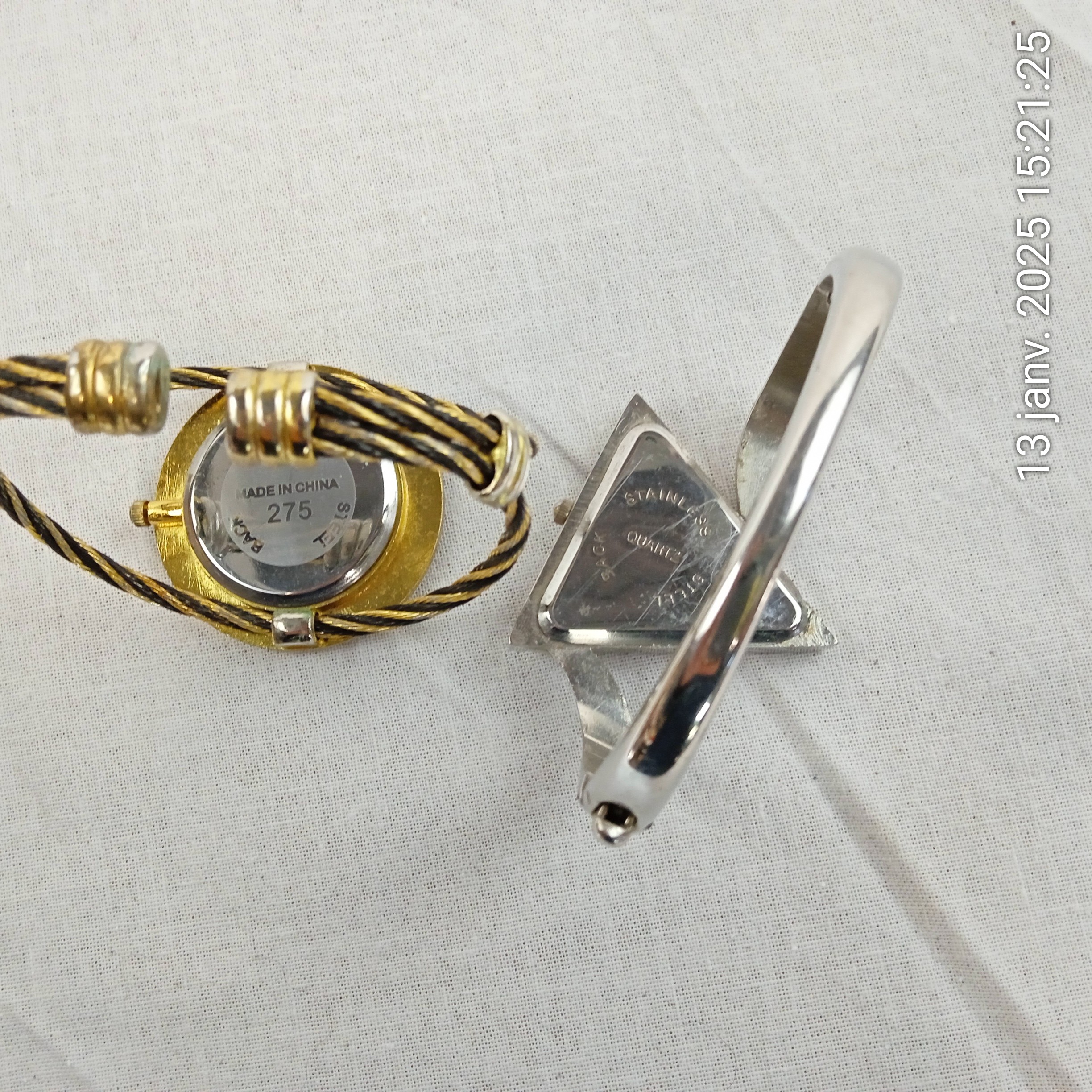 Lot de 2 montres bracelets femme à quartz - Photo 3