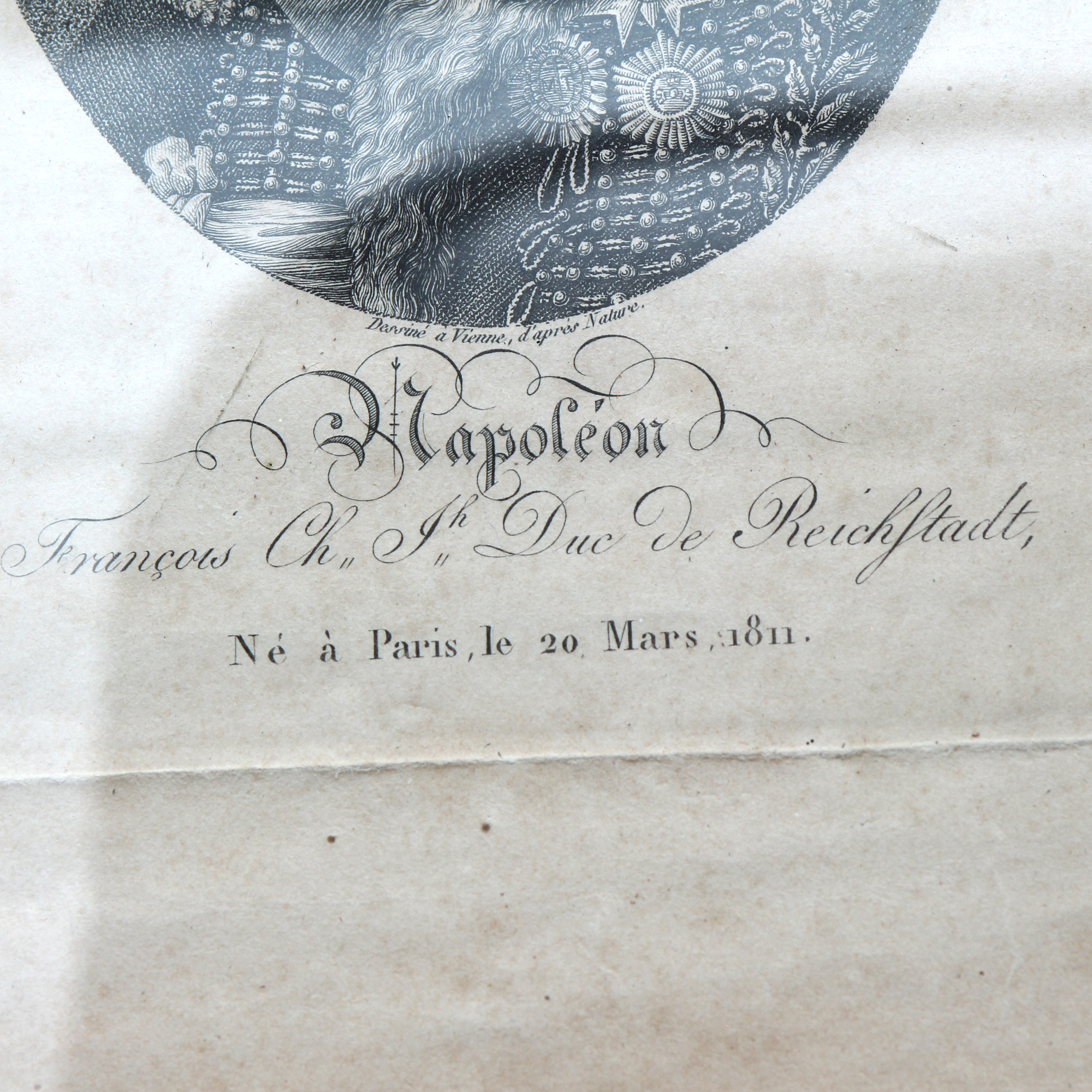 Gravure portrait du duc de Reichstadt Bon état - Vue 4 - 