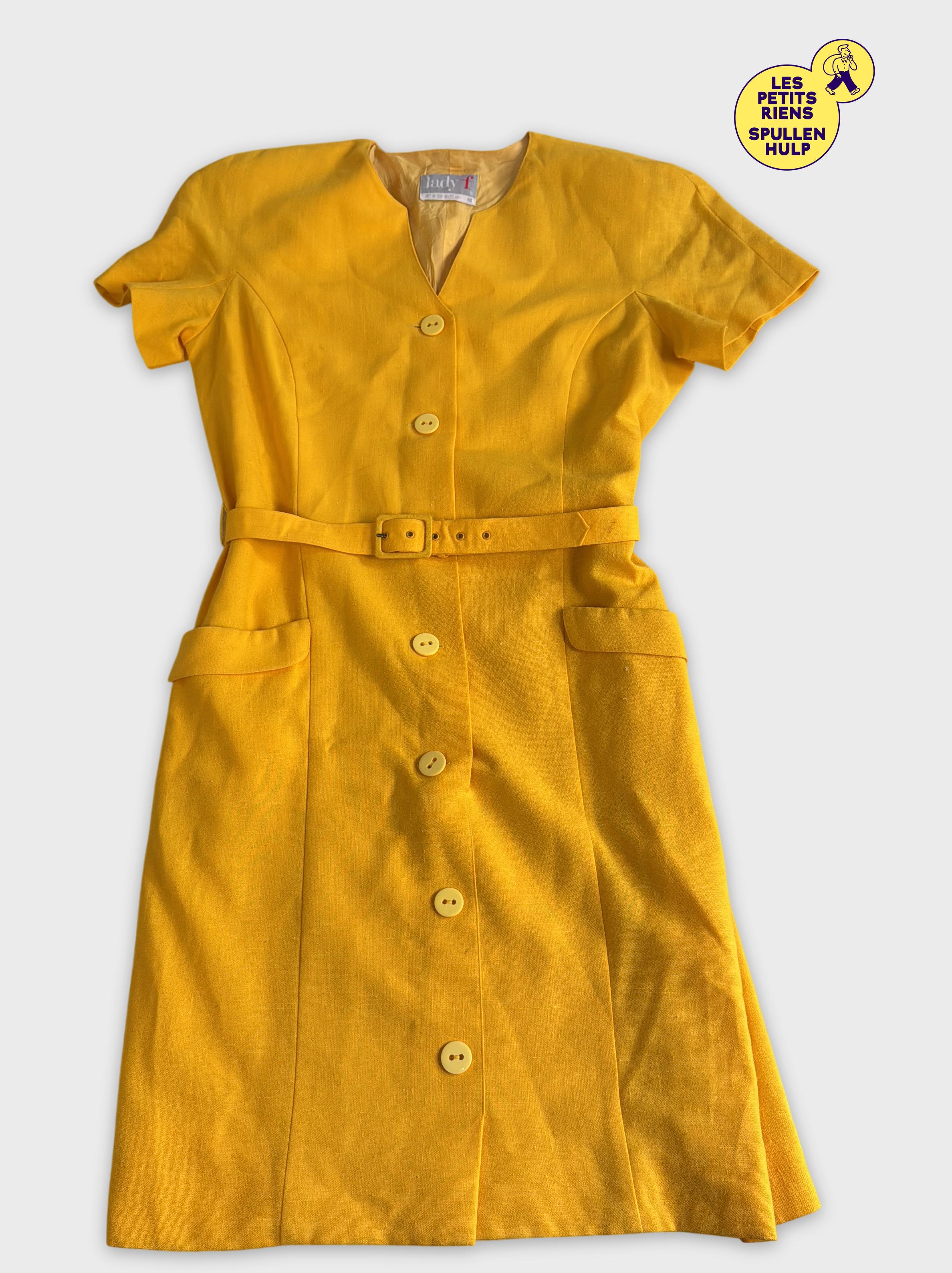 Robe Vintage Jaune  - lady f - Modalova