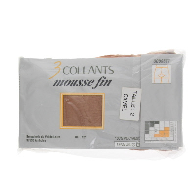 Lot de 3 collants mousse marrons - Femme - Taille 2 - Photo 1