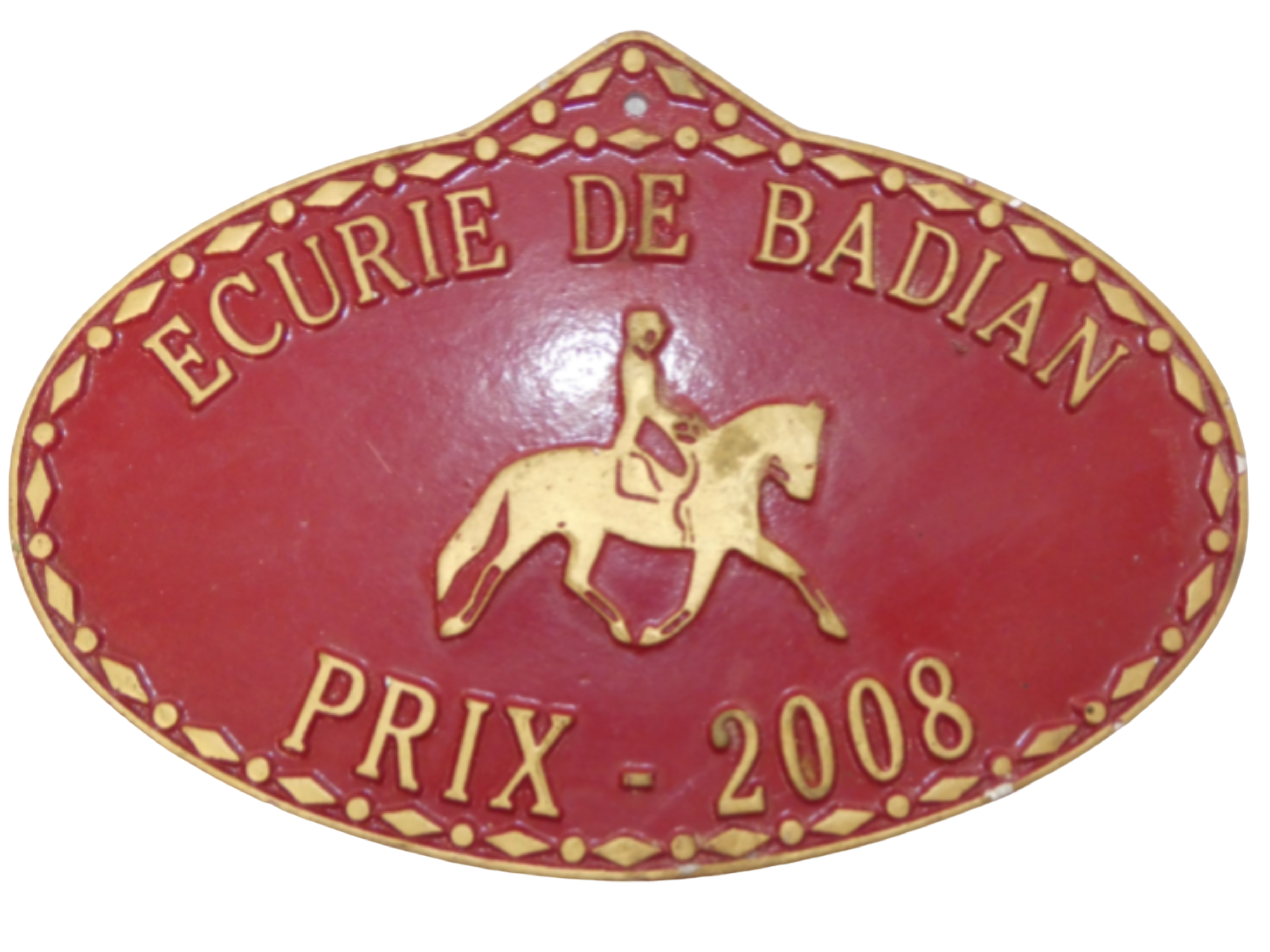 Plaque Concours Ecurie de Badian Prix 2008 - Photo 0