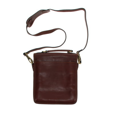 Sac à bandoulière marron - homme - Hexagona - dimension 21 cm x 22 cm Très bon état - Vue 2 - 