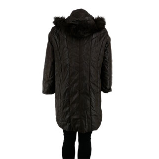 Manteau marron foncé - Femme - Un Jour Ailleurs - Taille 46 Bon état - Vue 2 - 