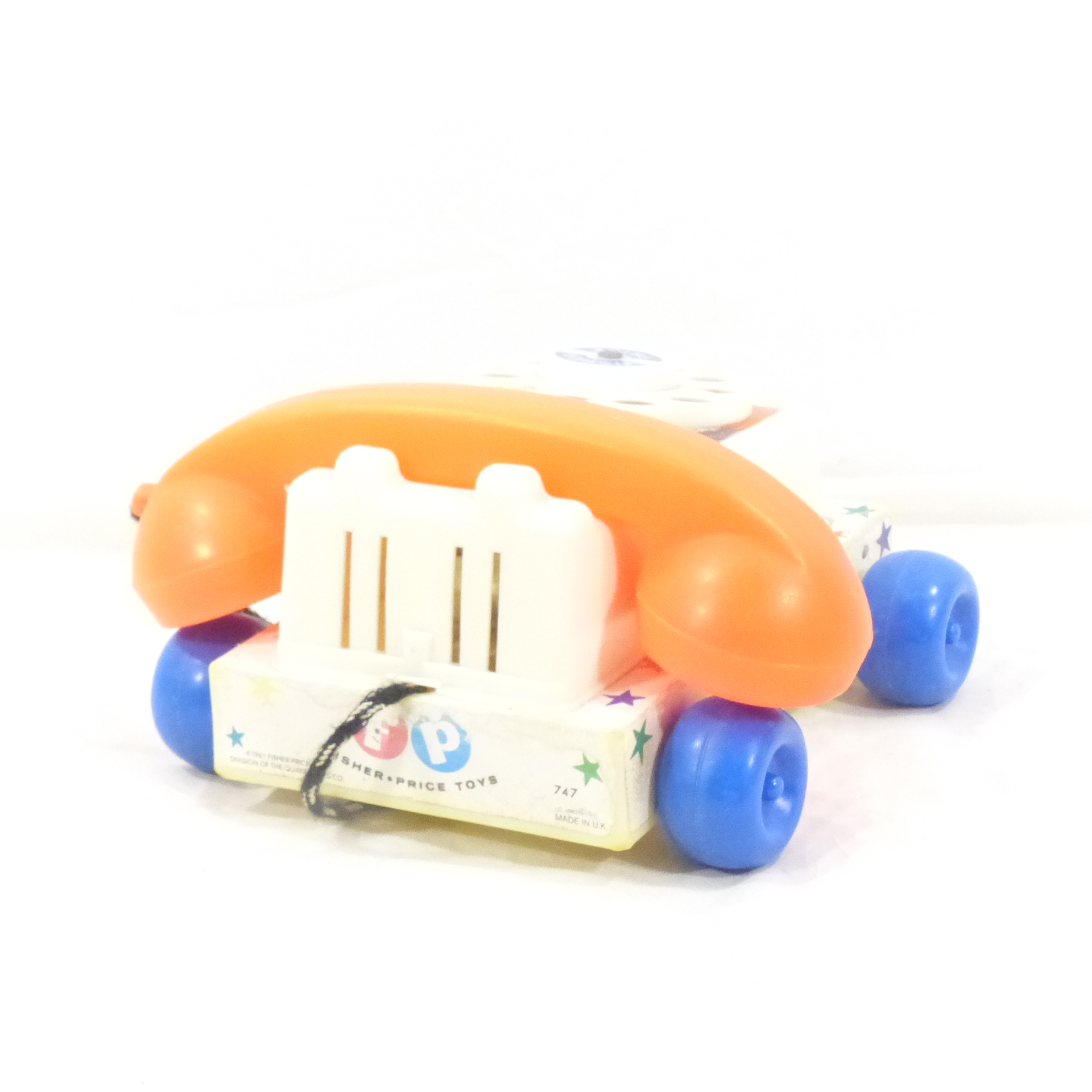 Jouet 'Chatter Telephone' / Téléphone à tirer - Fisher Price Toys 1961 - Bon état - Photo 3