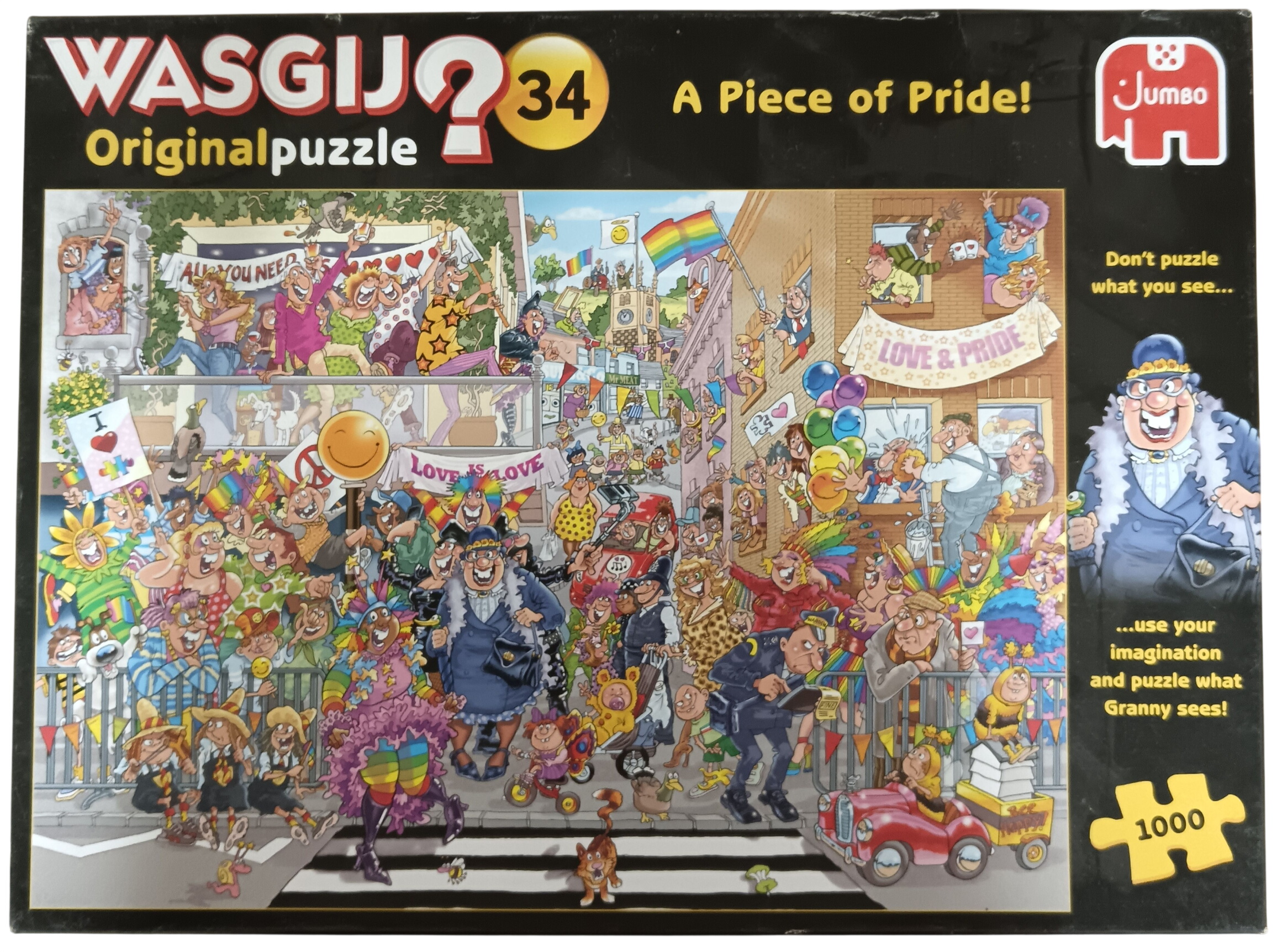 Puzzle de 1000 pièces ''La parade de la fierté'' de la marque Jumbo Bon état -  reconditionné disponible sur Label Emmaüs