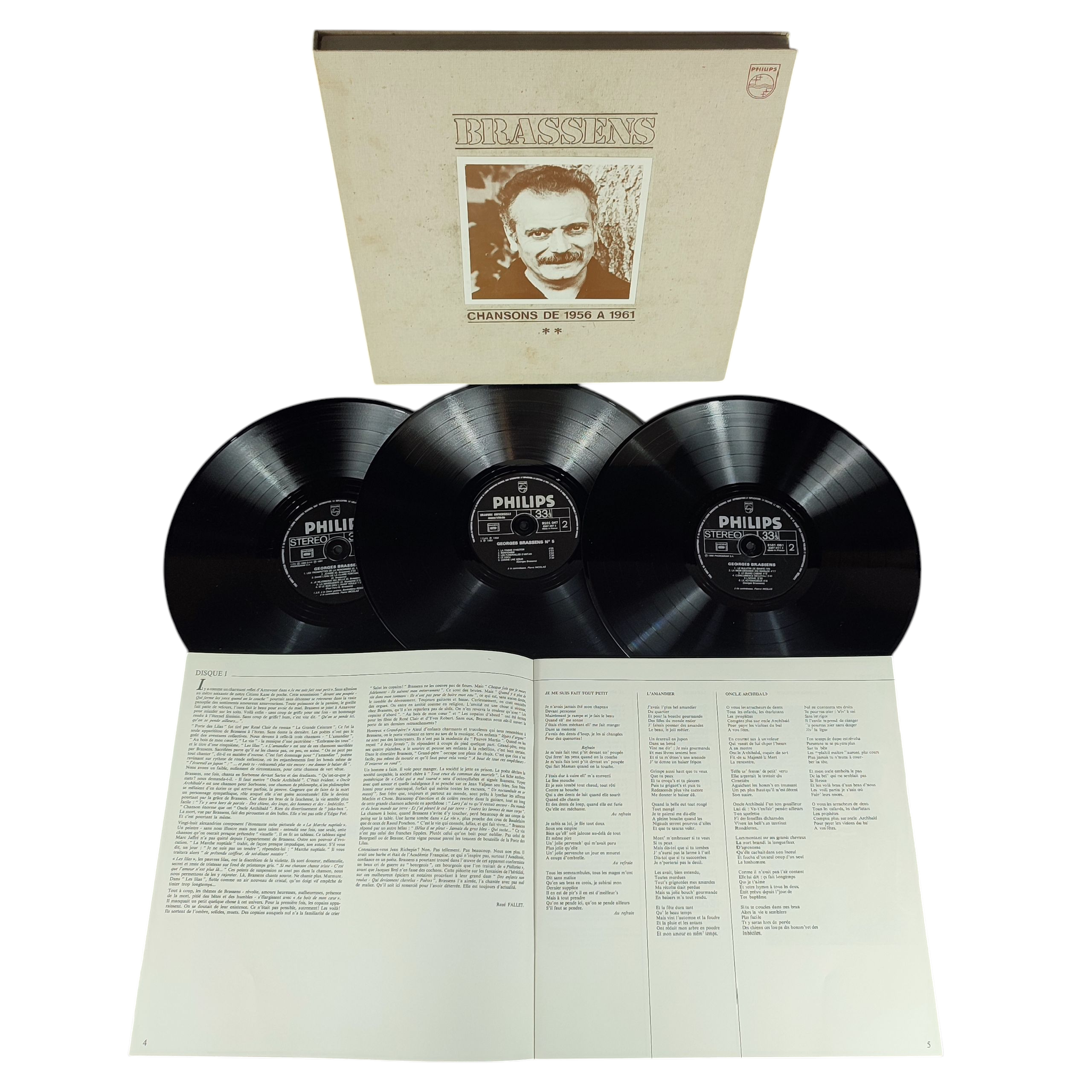 Voir photo 4 de 4 coffrets disques vinyles BRASSENS 1952 à 1976 4 coffrets disques vinyles BRASSENS 1952 à 1976 État correct - Vue 4 -
