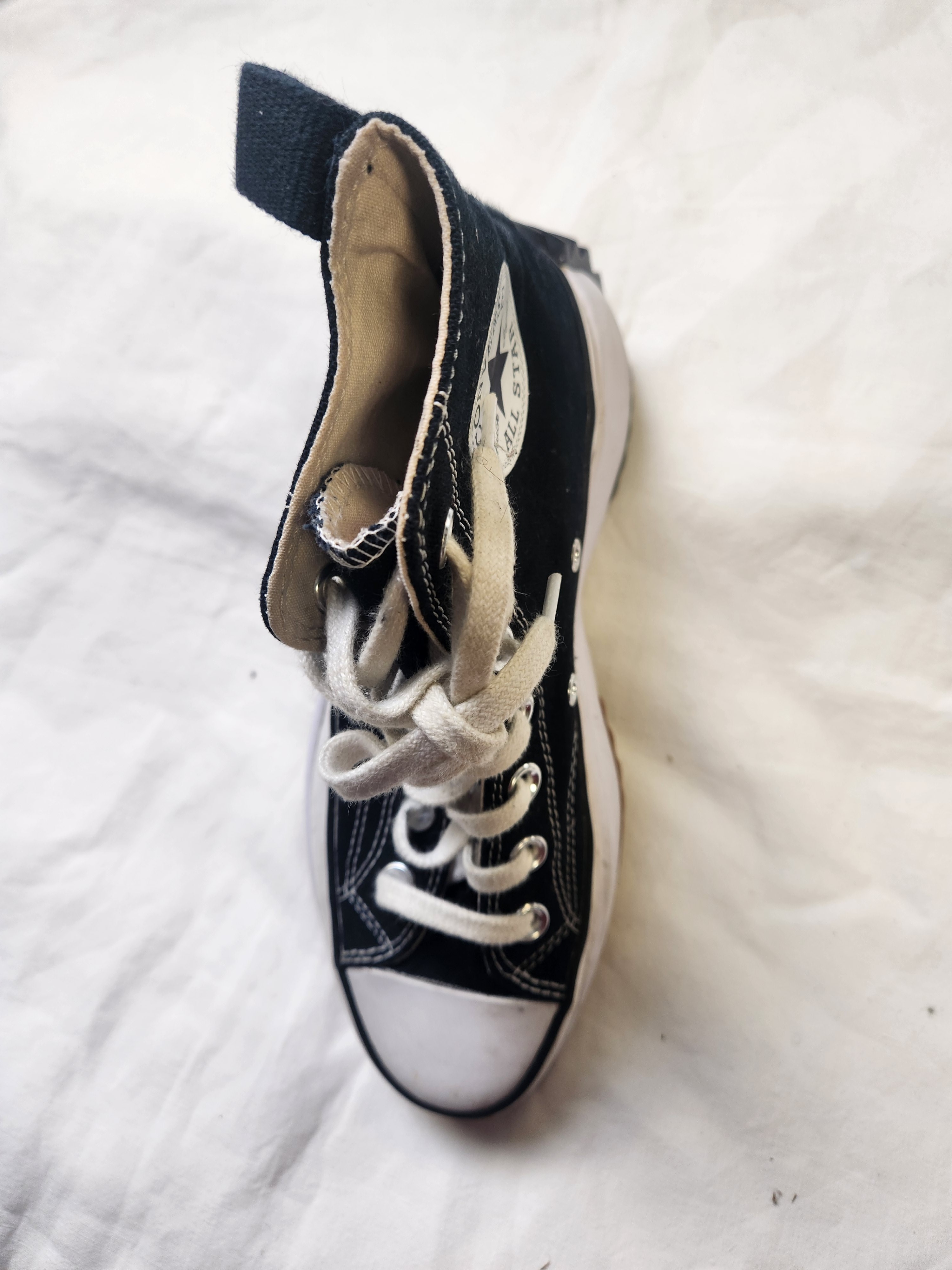 Converse – baskets noirs/ blanc en toile – pointure 37 Bon état - Vue 2 - 