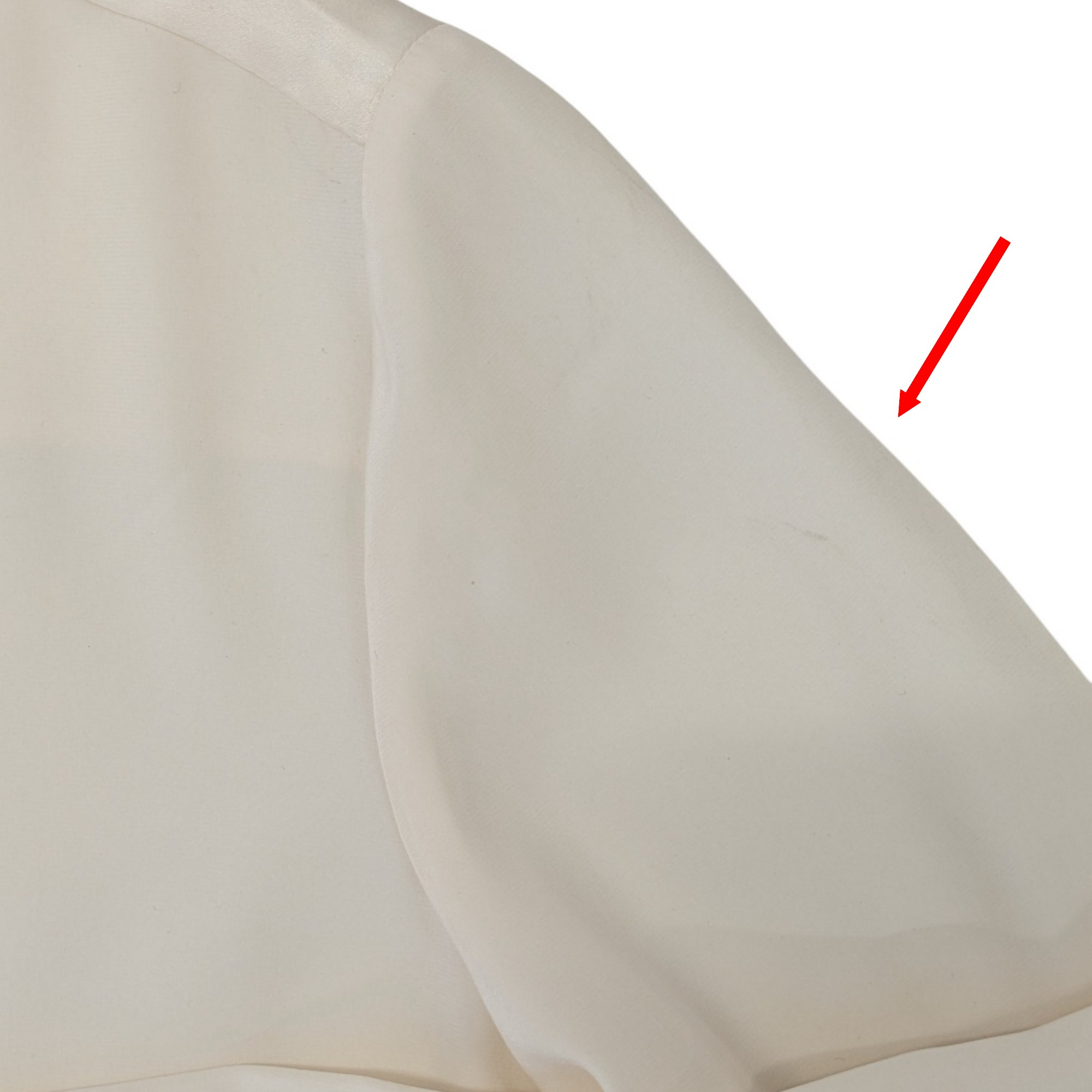 Chemise Chemisier Alexis Mabille x Monoprix T 38 en soie et dentelle ivoire - Photo 6