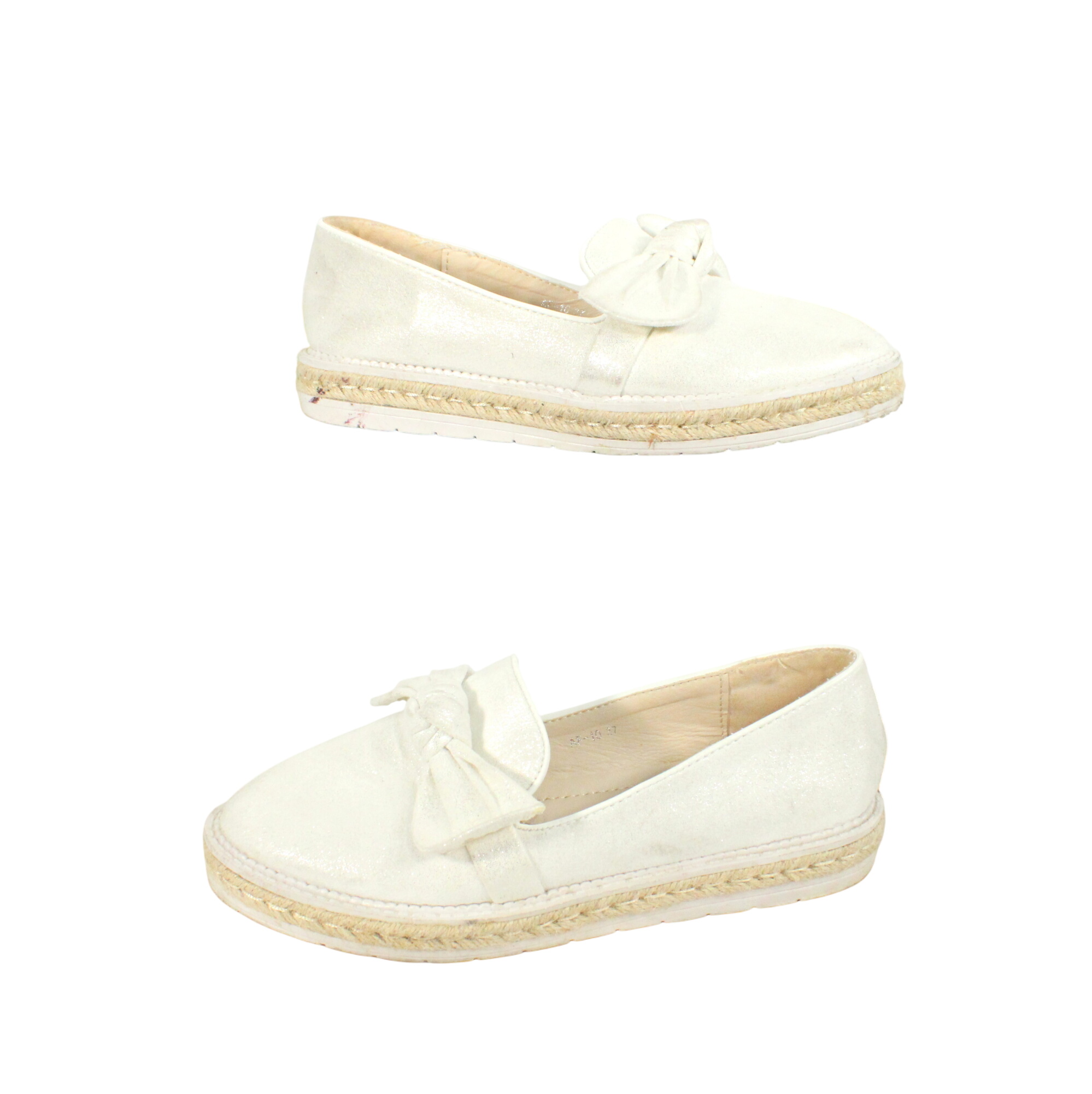 Espadrilles Femme Ecru Argenté NIO NIO Pointure 37 - Photo 5