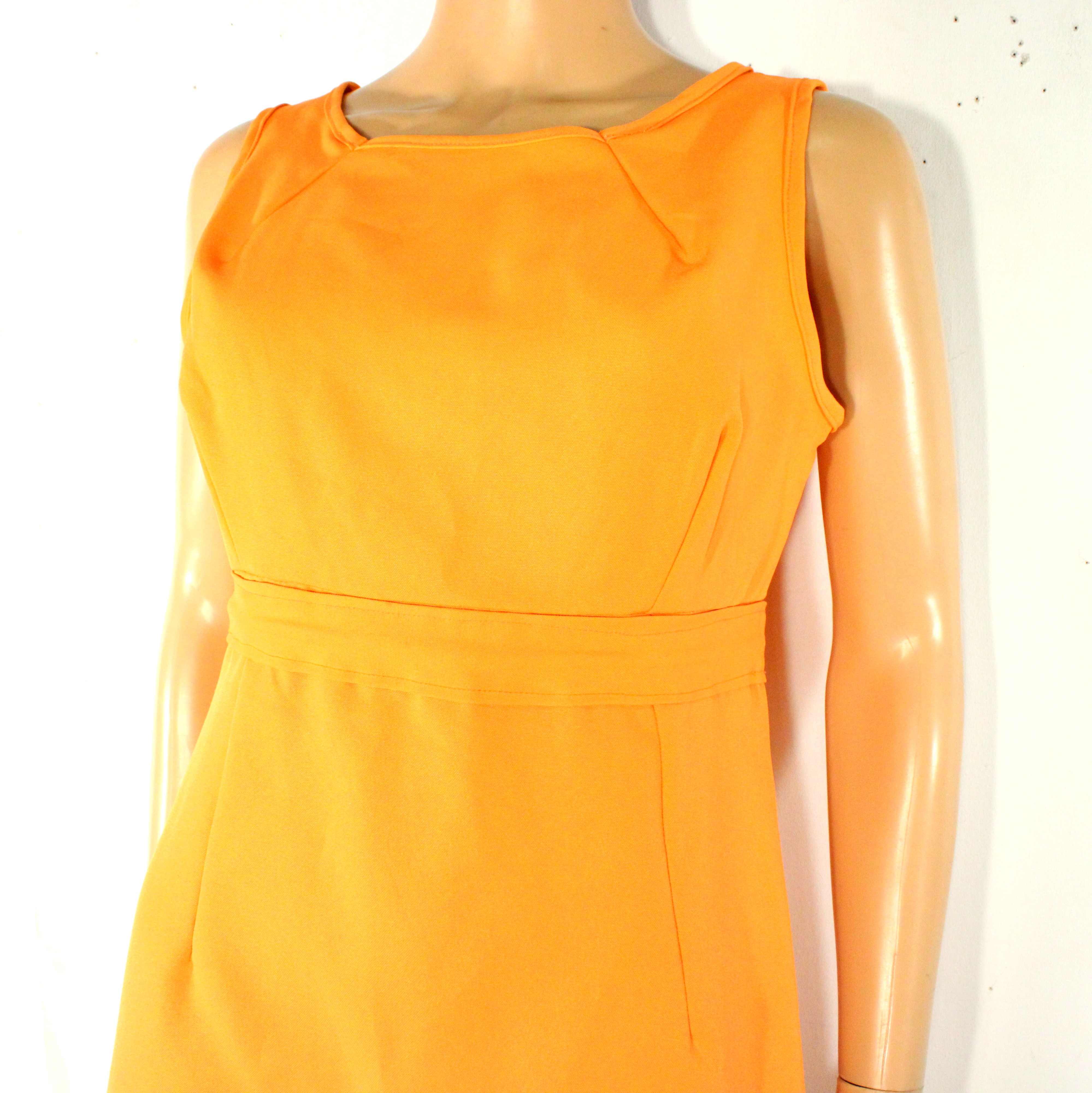 Robe Courte Orange Taille Estimée S /M - Photo 2