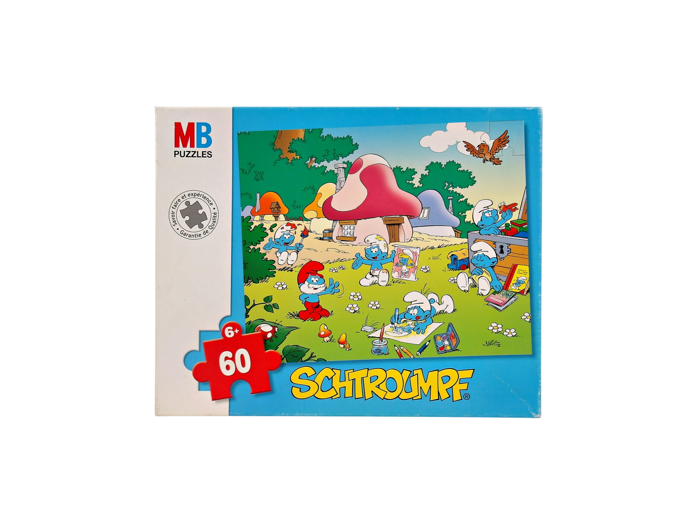 Puzzle - Schtroumpf - 60 pièces- Édition 2005 Très bon état -  reconditionné disponible sur Label Emmaüs