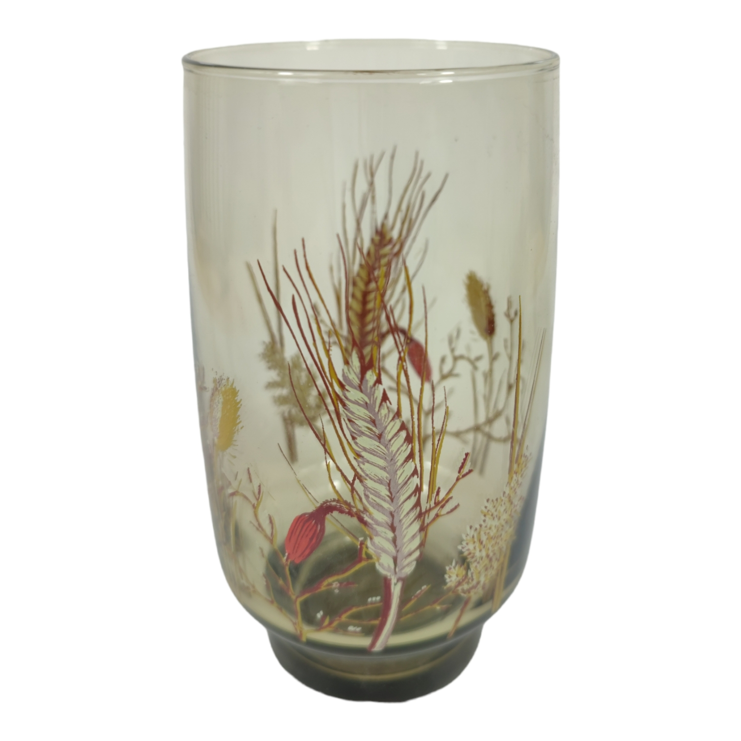 Lot De 8 Verres à Orangeade Arcopal – Modèle Tivoli, Noir, Vintage, état D'occasion