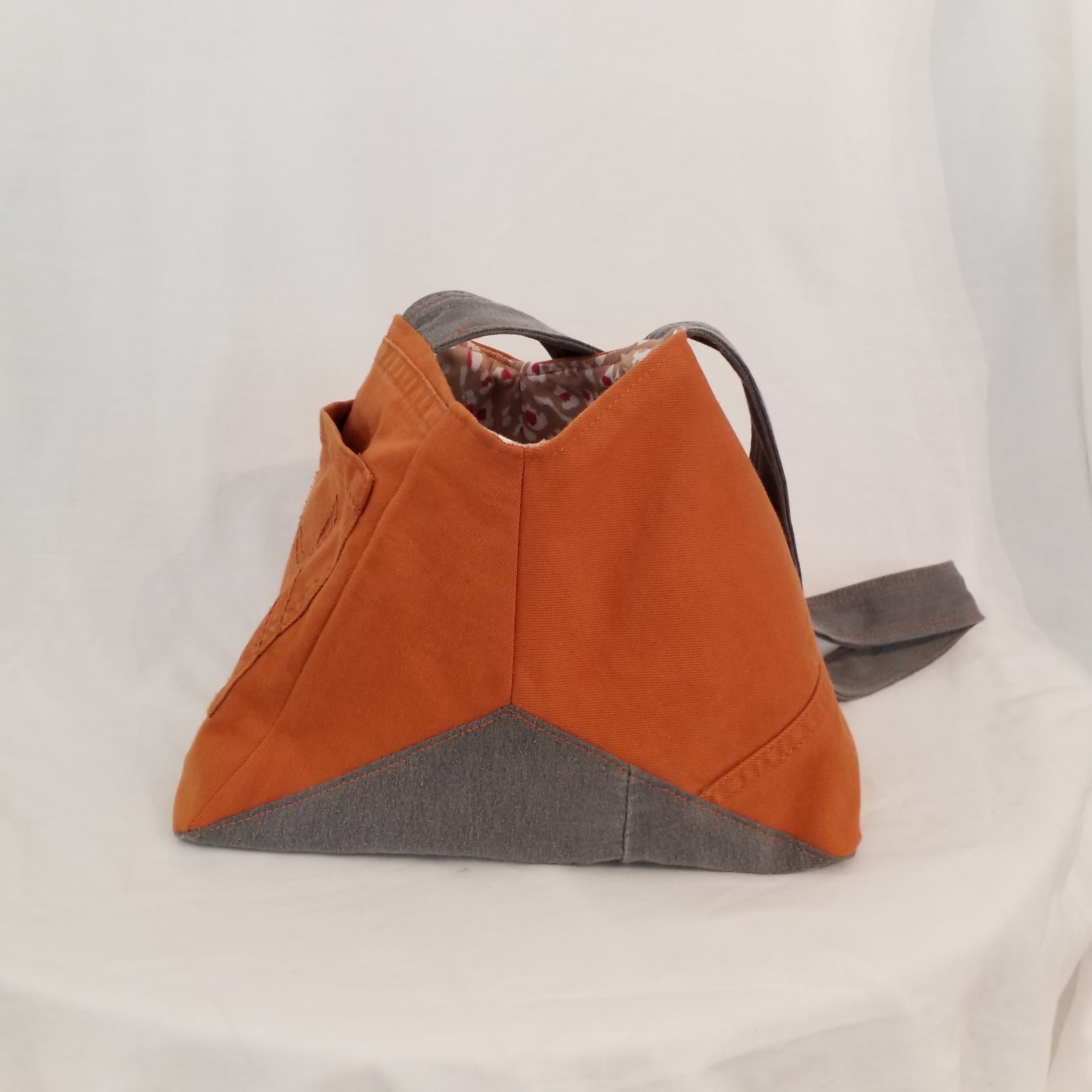 Sac à bandoulière création Frip’On bicolore Comme neuf - Vue 7 - 