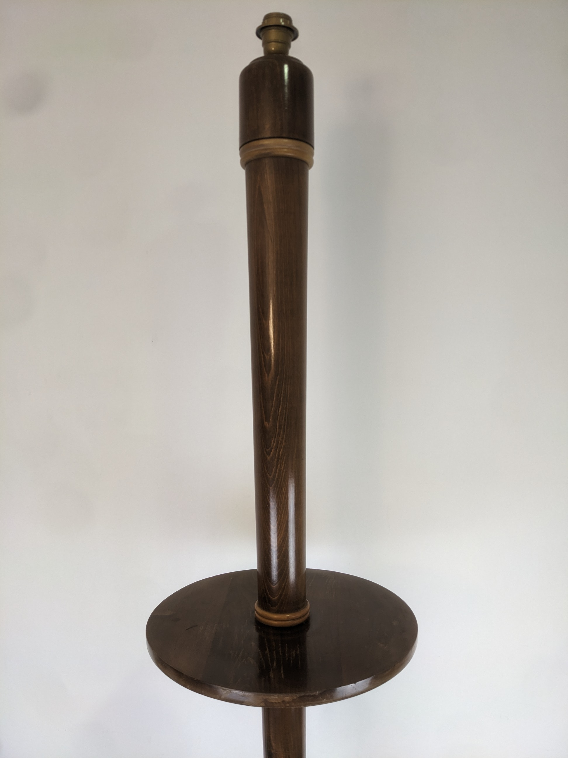 Pied de lampe en bois - Photo 1