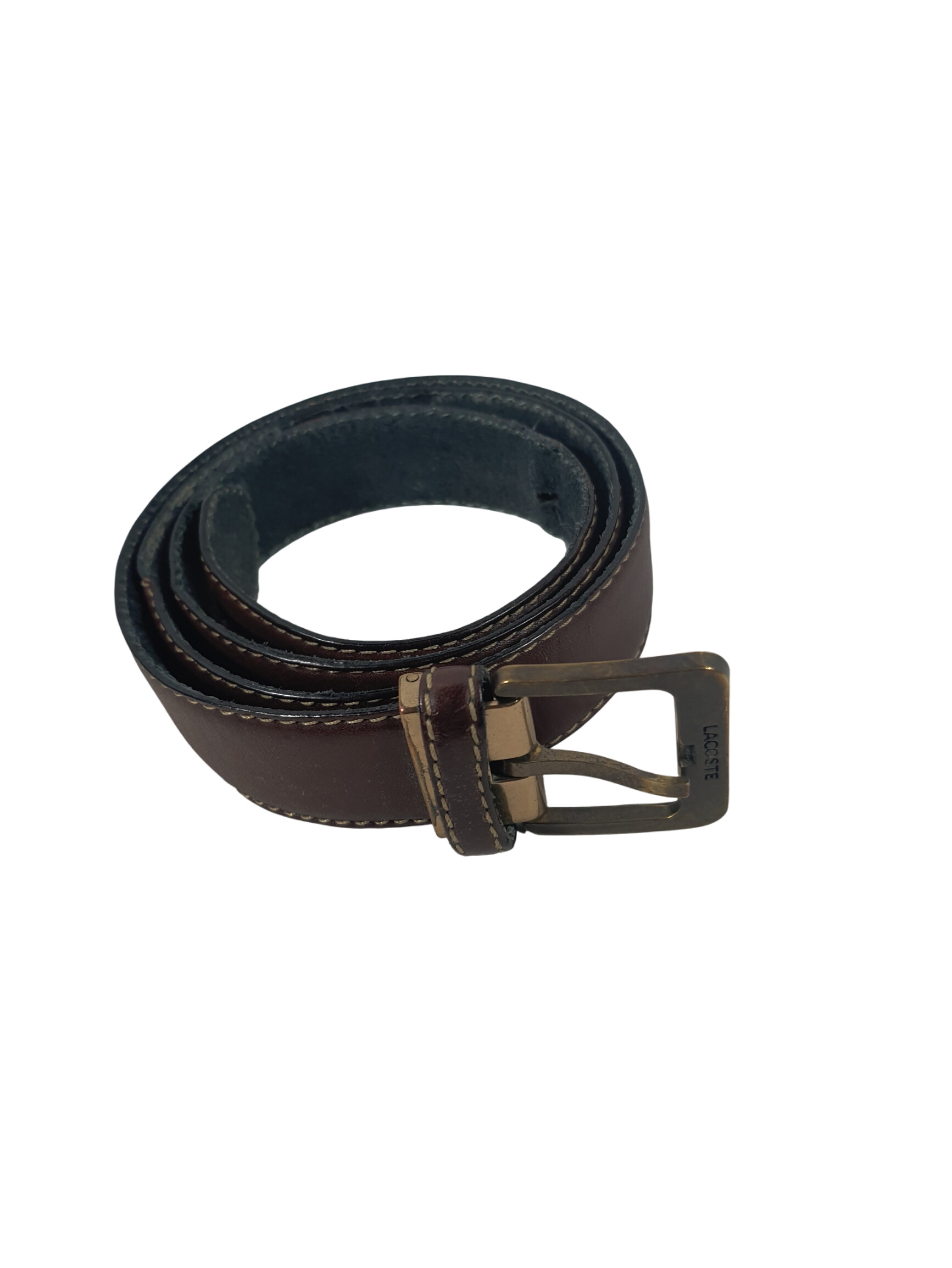 Ceinture en cuir Lacoste État correct -  reconditionné disponible sur Label Emmaüs