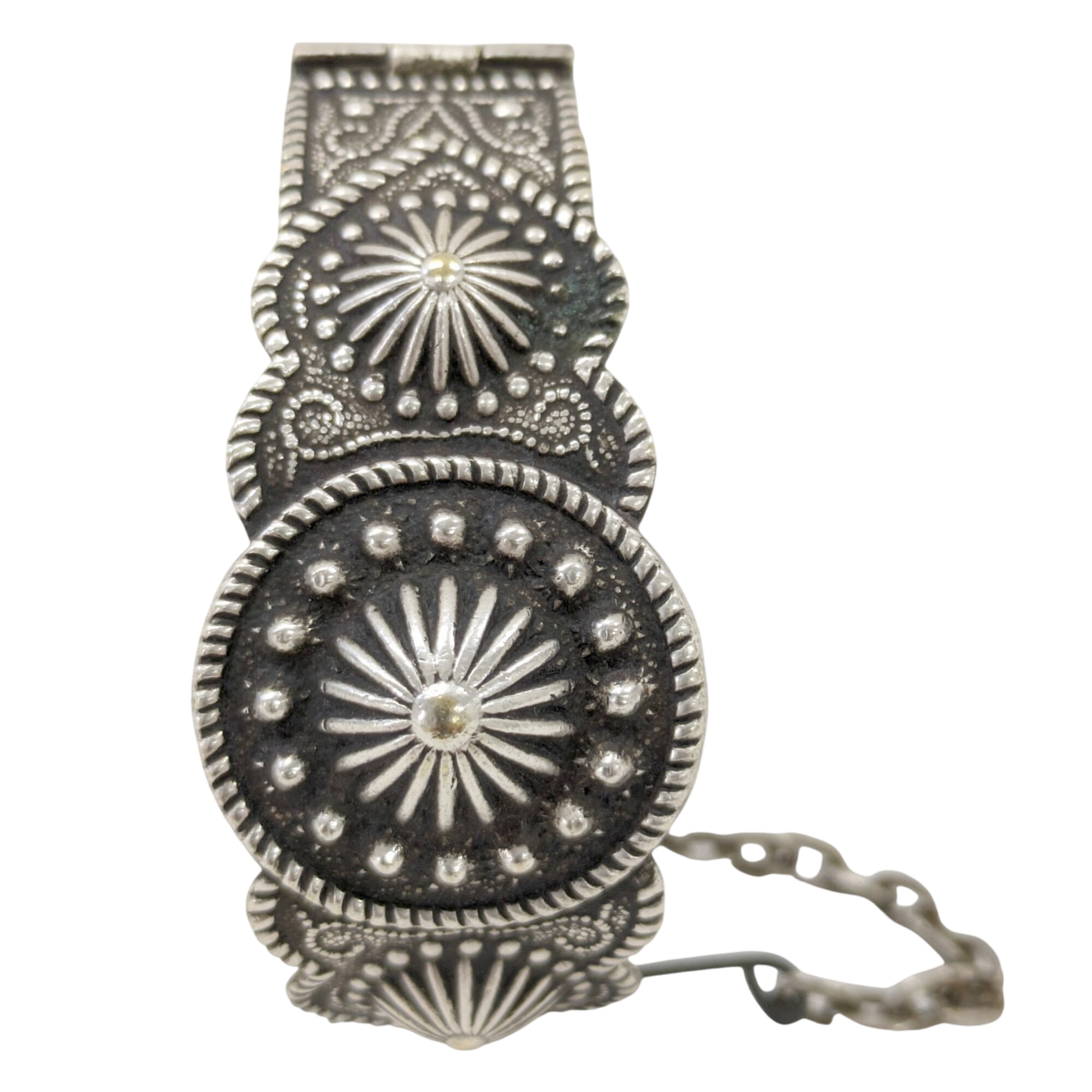 Ancien bracelet manchette argent artisanat ethnique kabyle berbre  48 mm - Label Emmaus - Modalova