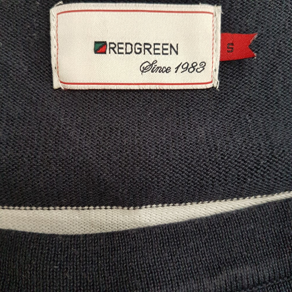 Robe bleu marine rayures blanches - RED GREEN - Taille S Bon état - Vue 6 - 