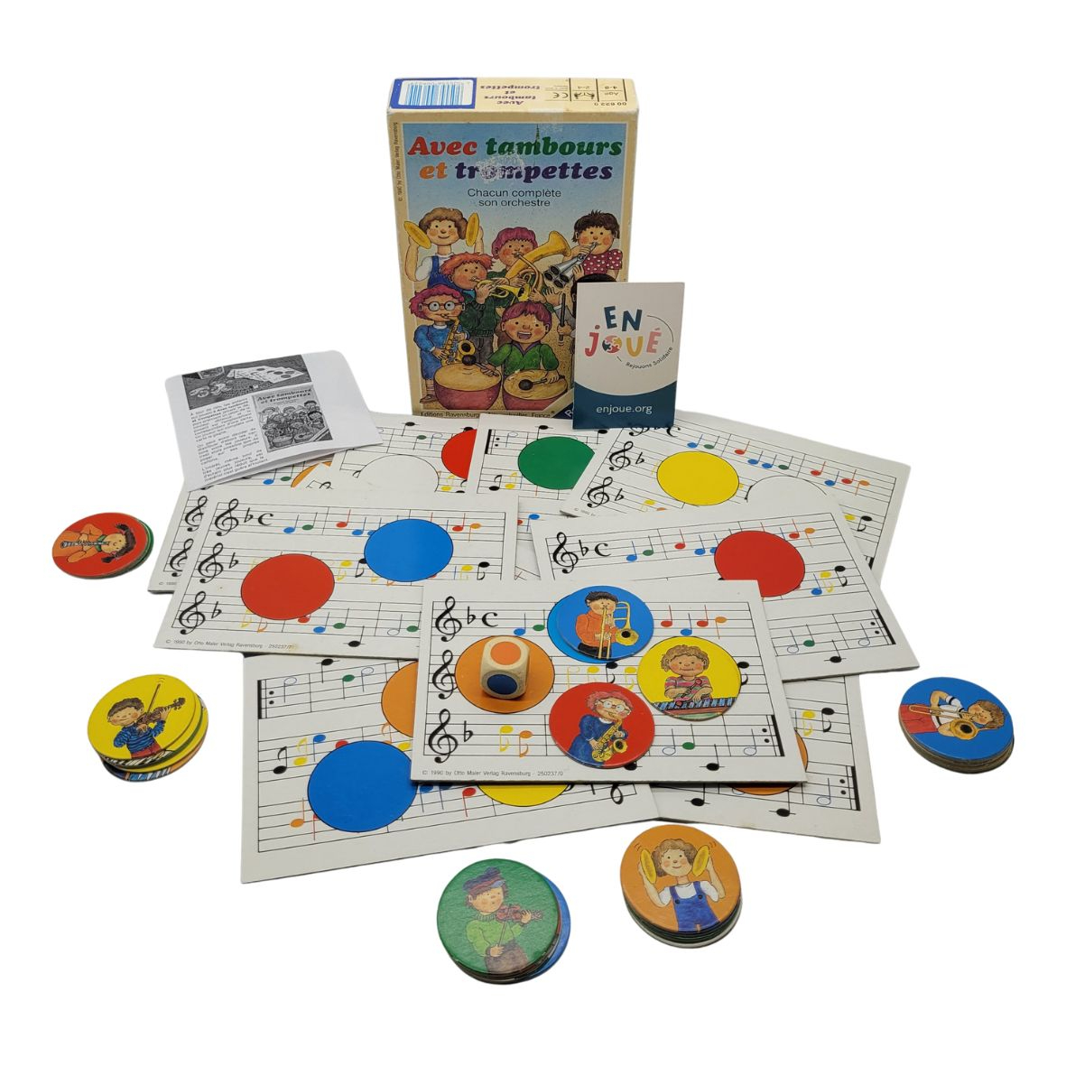 Voir photo 2 de Jeu de société - Avec tambours et trompettes - Vintage 1990 - Ravensburger - À partir de 4 ans. Jeu de société - Avec tambours et trompettes - Vintage 1990 - Ravensburger - À partir de 4 ans. Bon état - Vue 2 -