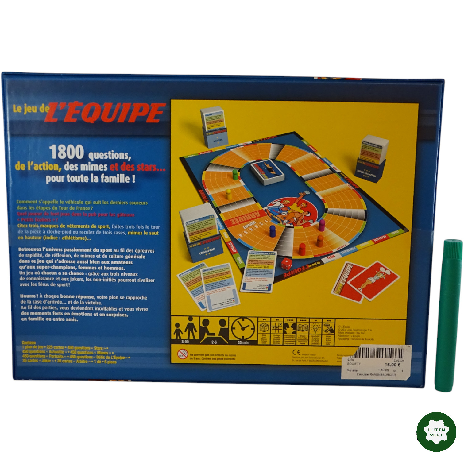 Le jeu de L’Equipe d'occasion RAVENSBURGER - Dès 8 ans | Ref 6376 - Photo 3