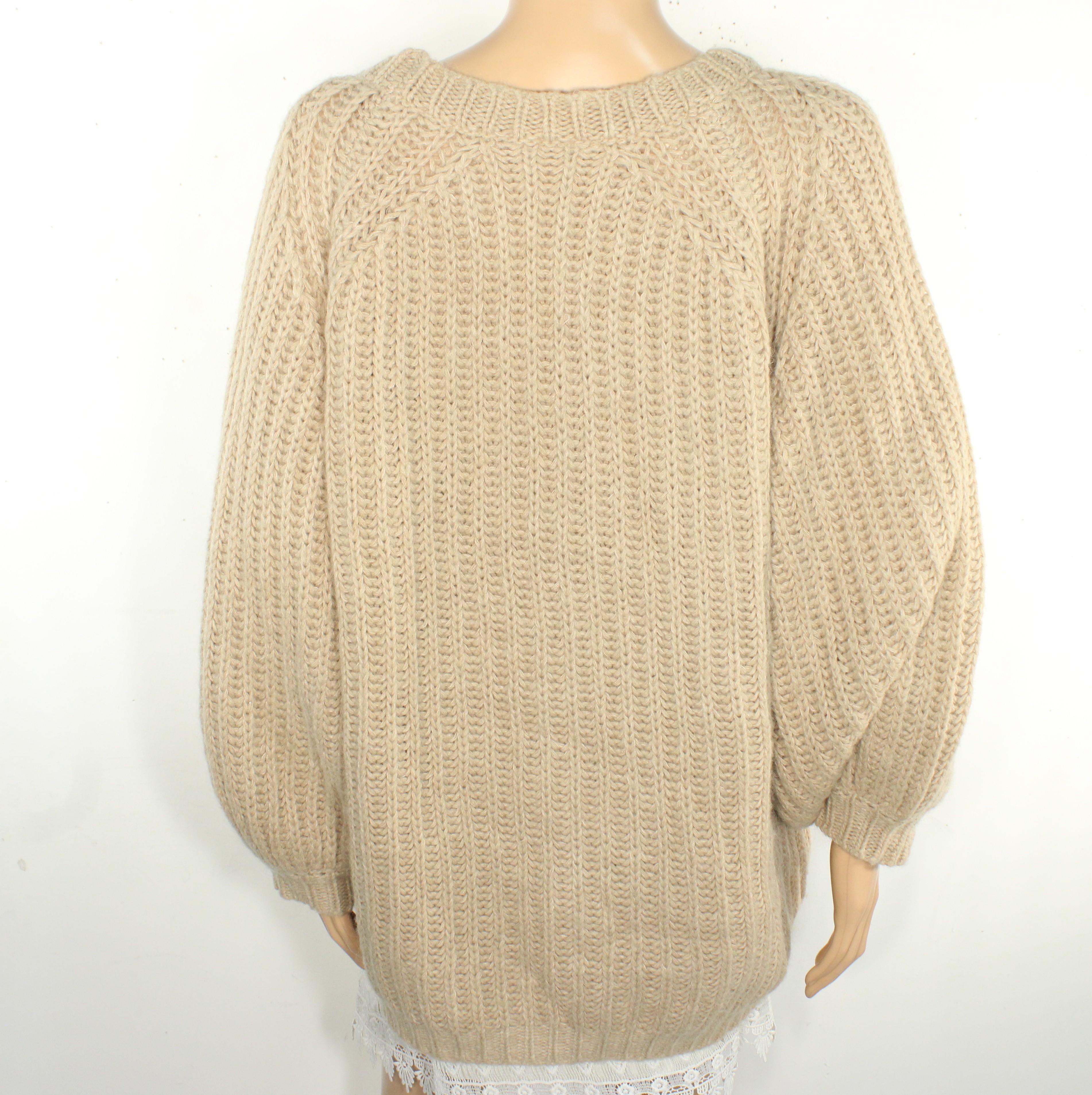 Pull Femme En Maille Beige ATTIC AND BARN Taille S Bon état - Vue 2 - 