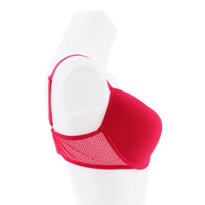 soutien gorge rouge imprimé dentelle avec armatures - femme - taille - 105D - Photo 1