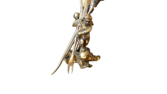 Lot de 8 fourchettes à pics pour escargots - Bon état - Photo 12