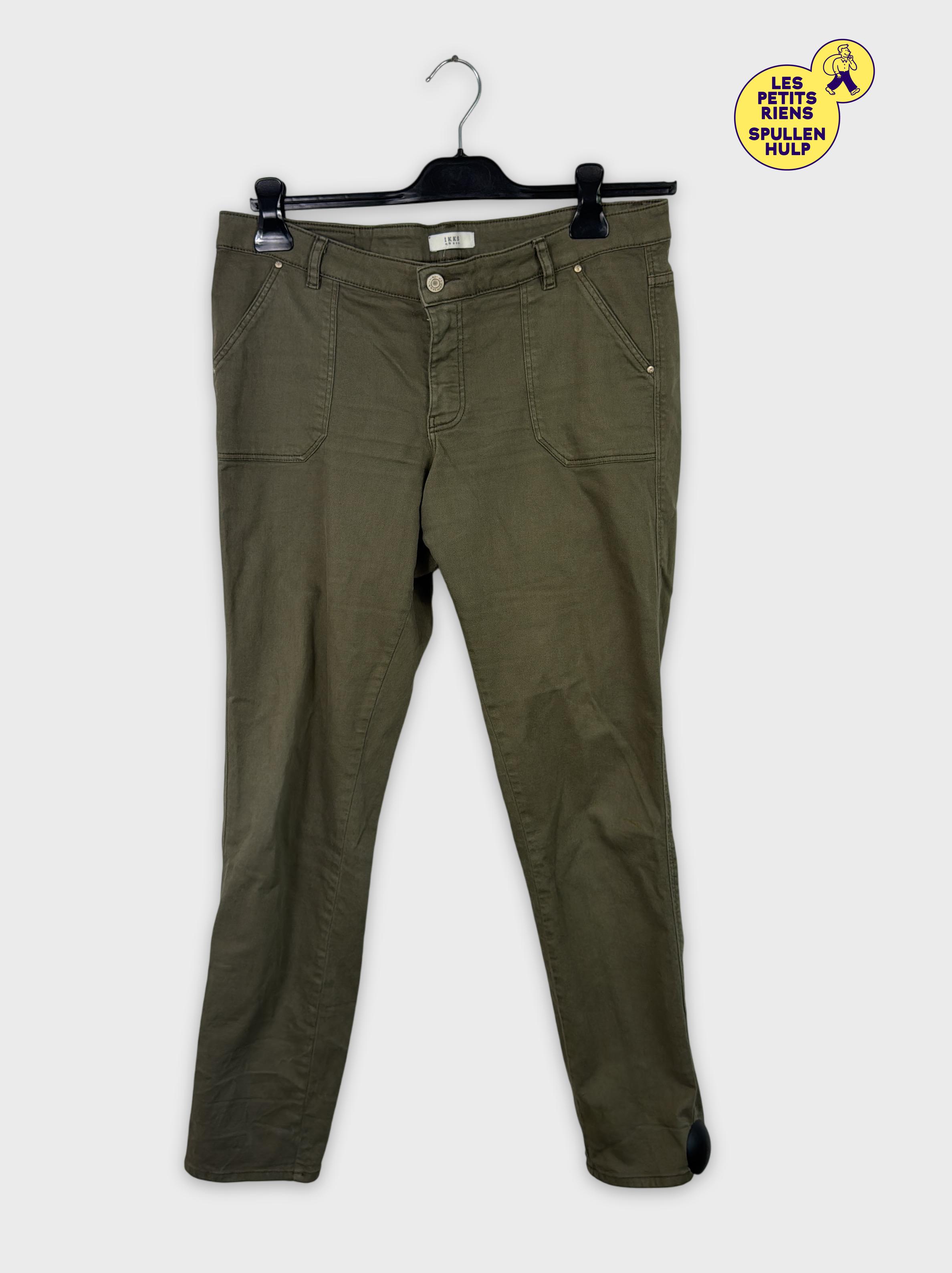 Pantalon Ikks kaki coupe droite XL 42 👖 - Photo 0